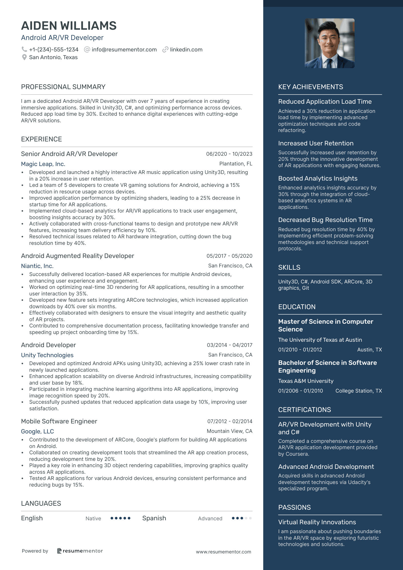 Android AR/VR Developer