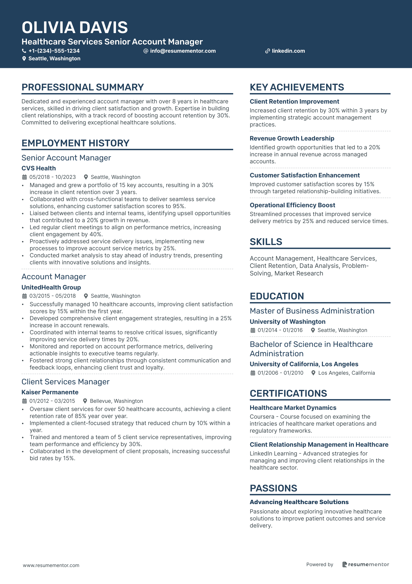 Healthcare Services Senior Account Manager