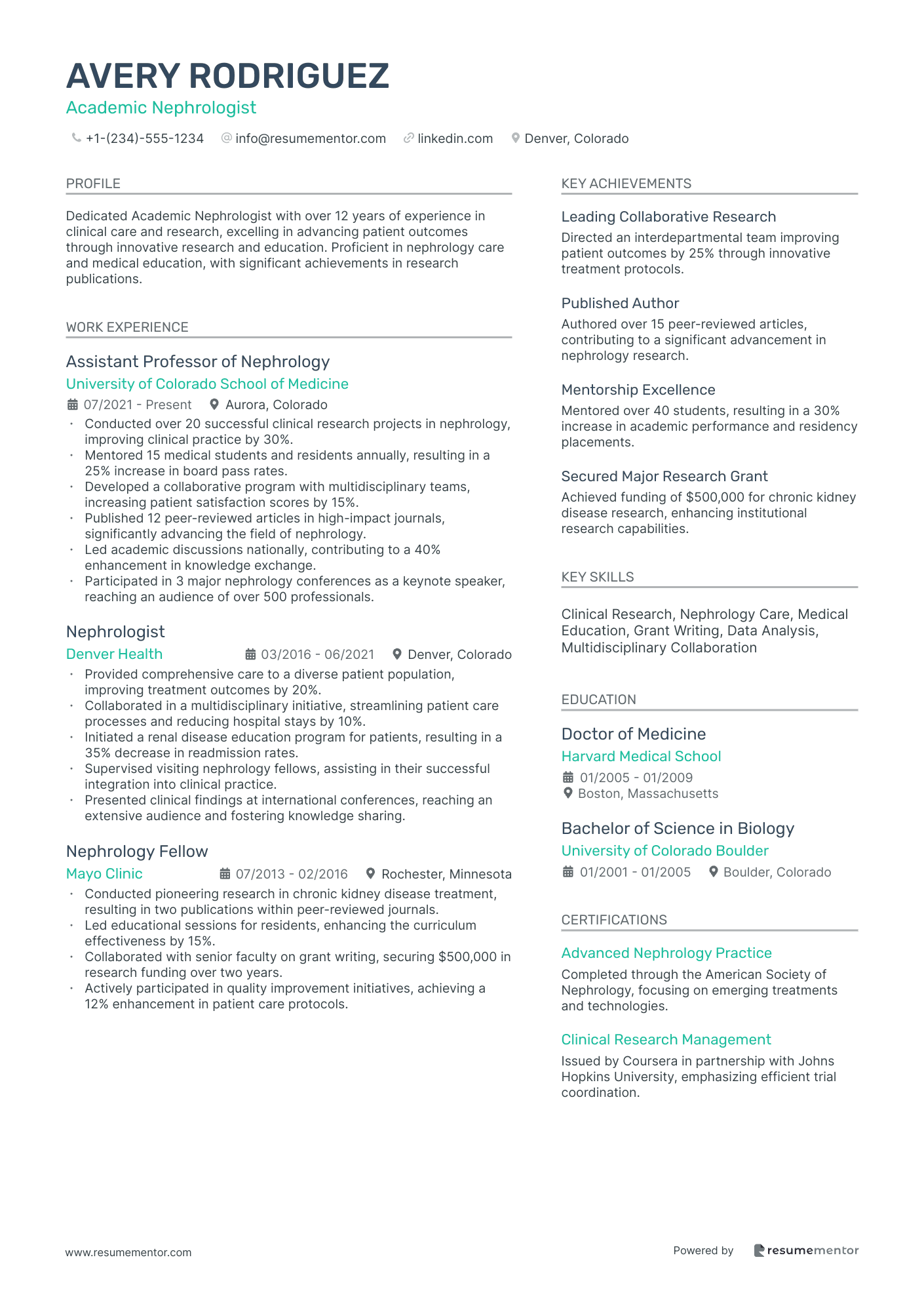 Academic Nephrologist