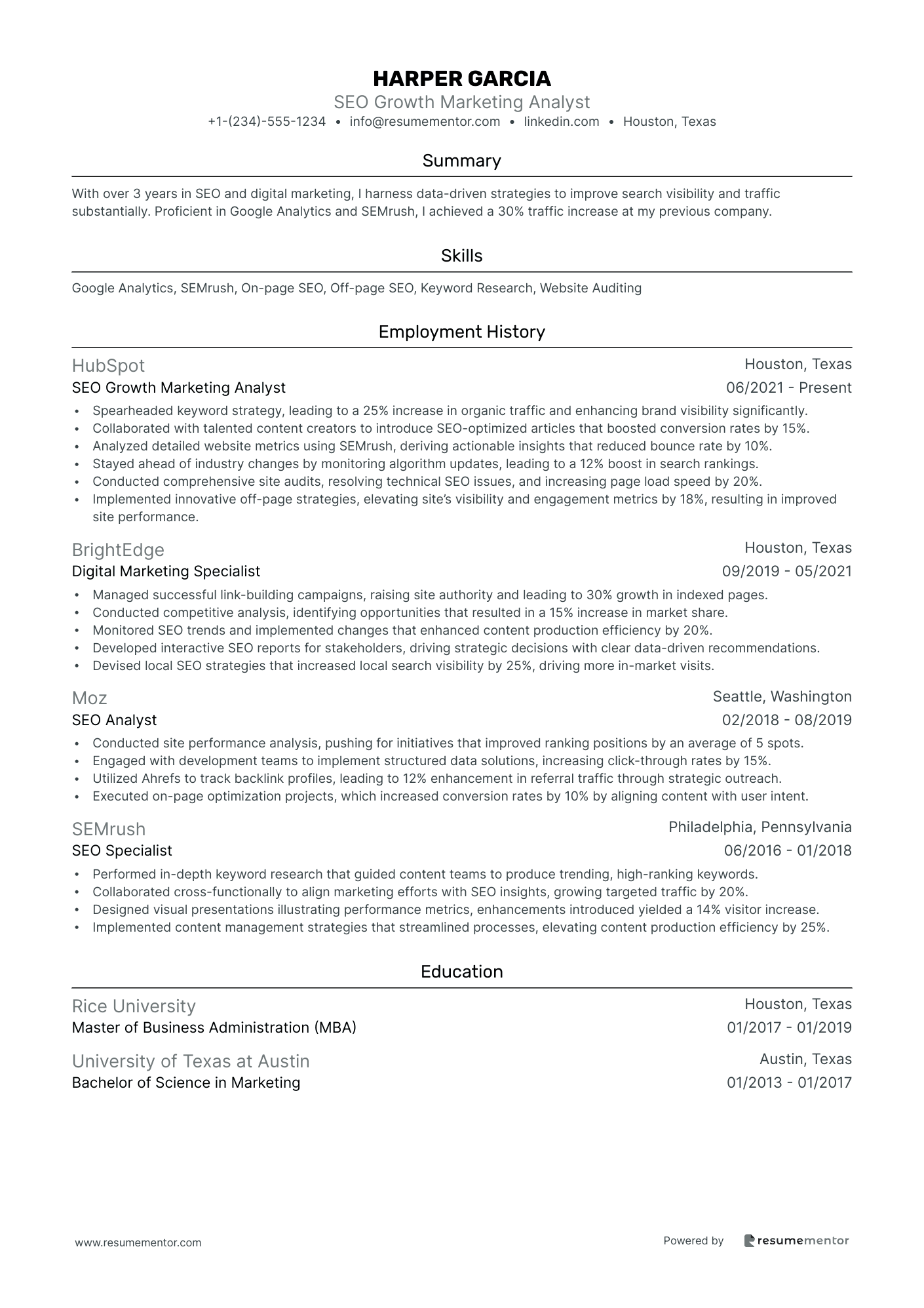 SEO Growth Marketing Analyst
