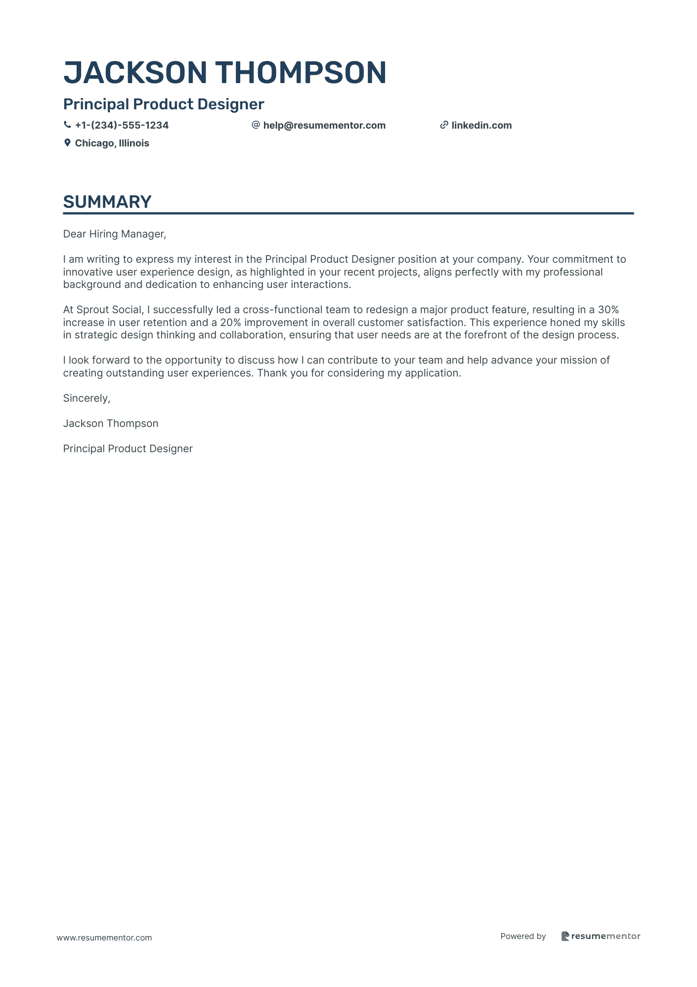 Principal Product Designer