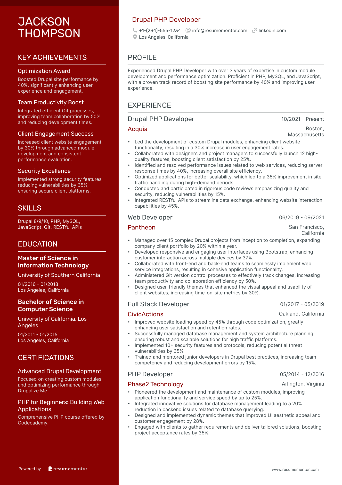 Drupal PHP Developer