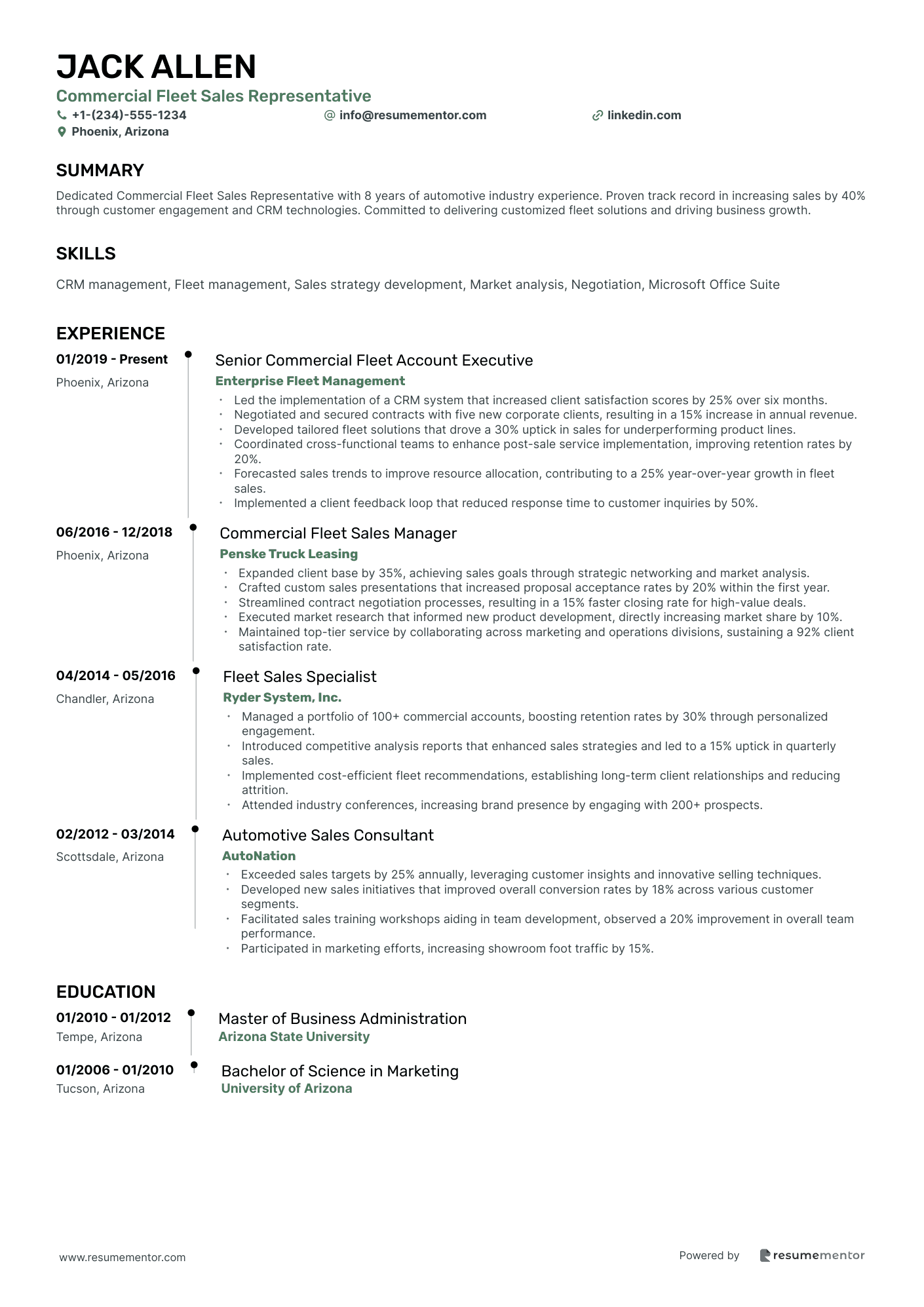 Commercial Fleet Sales Representative