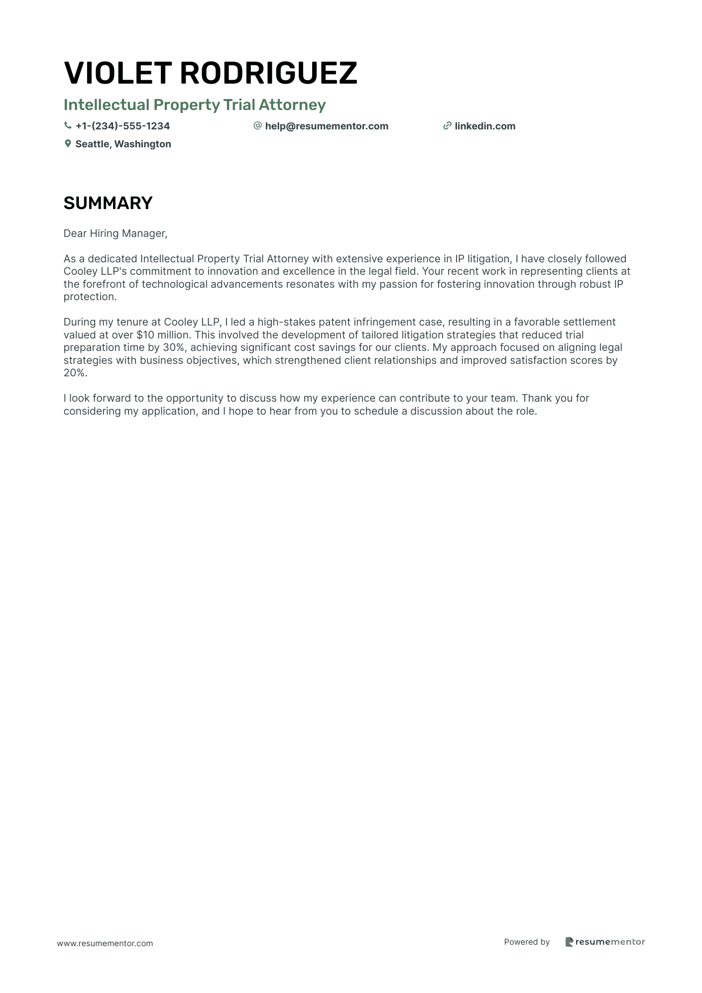 Intellectual Property Trial Attorney