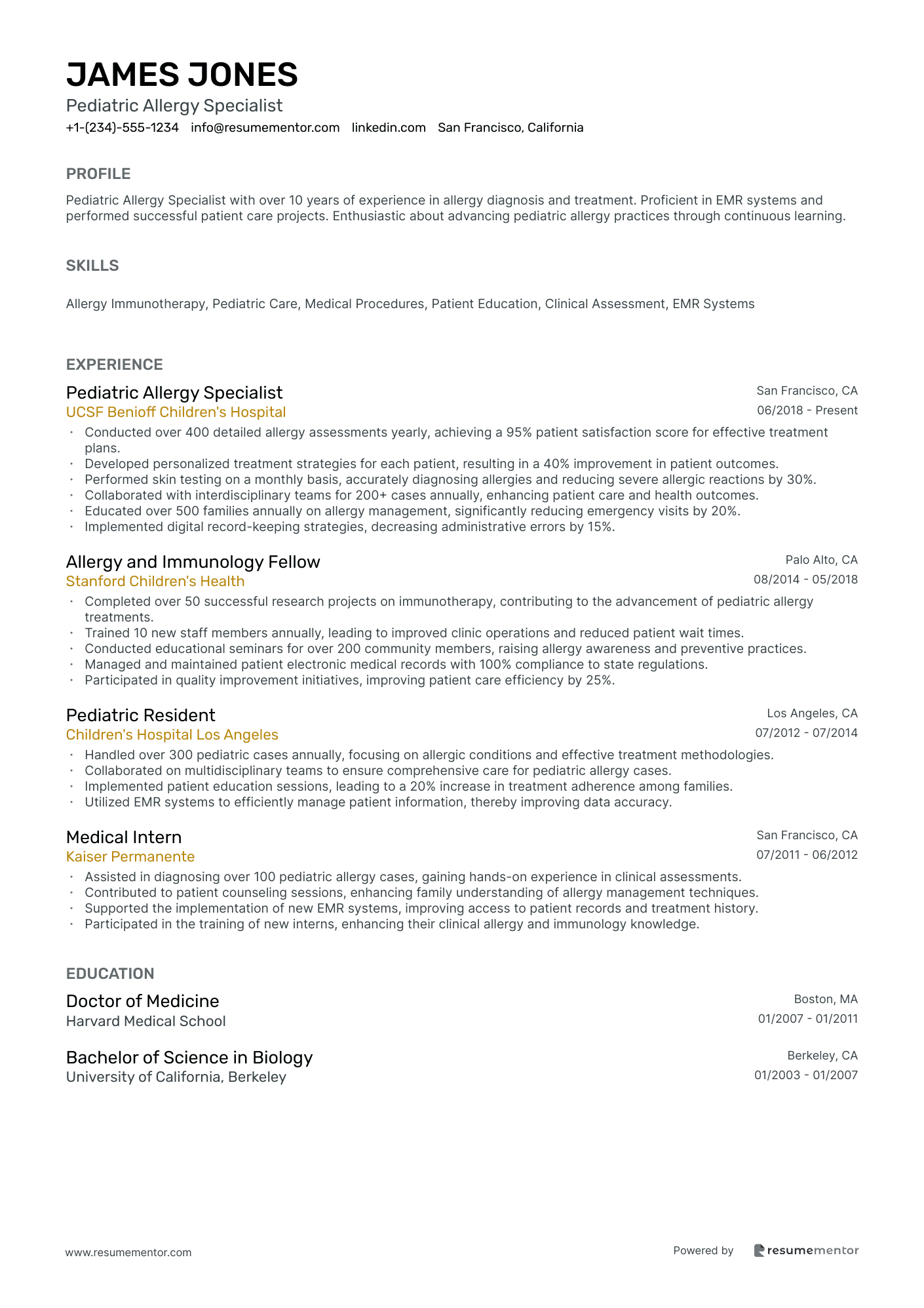 Pediatric Allergy Specialist
