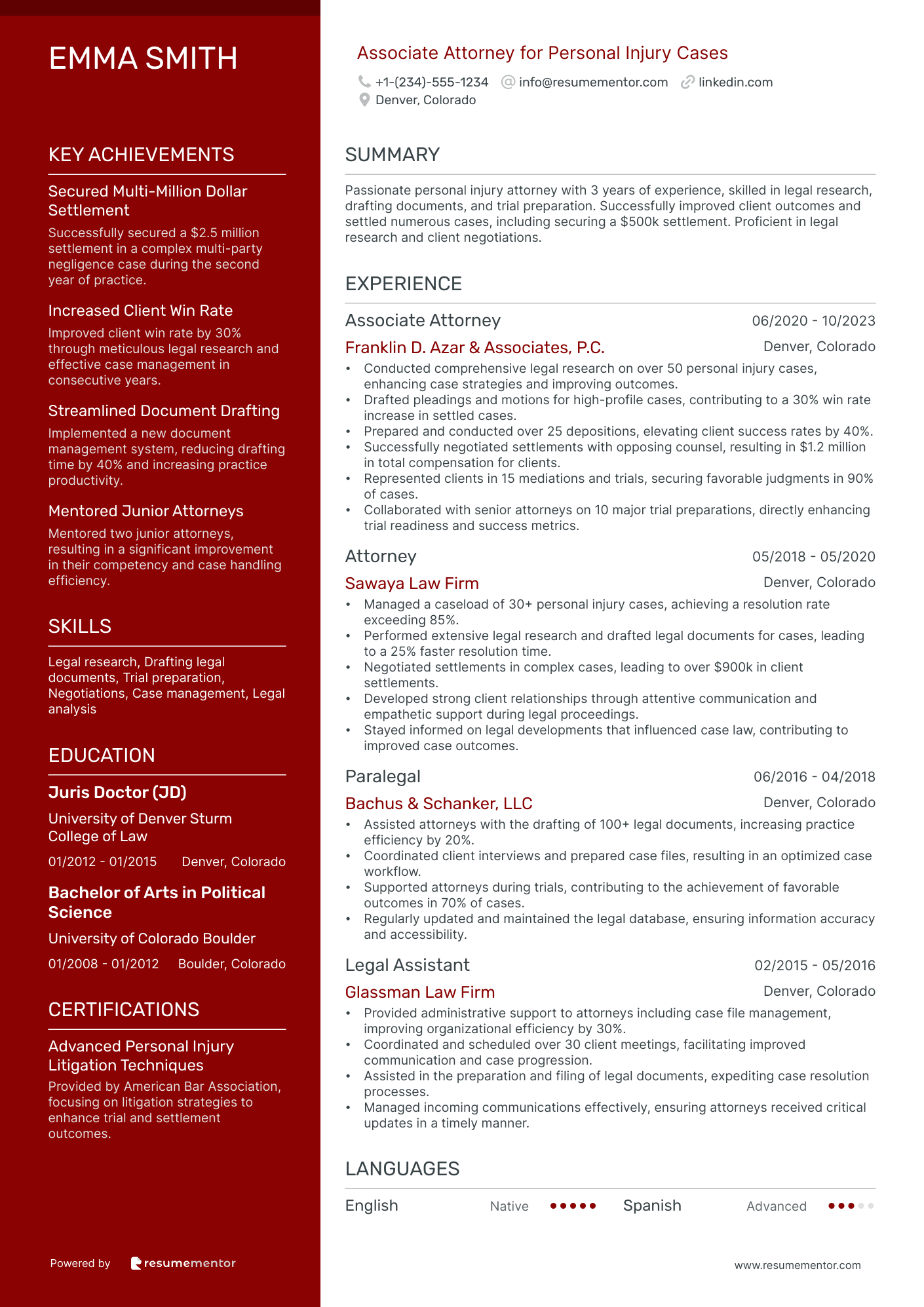 Associate Attorney for Personal Injury Cases