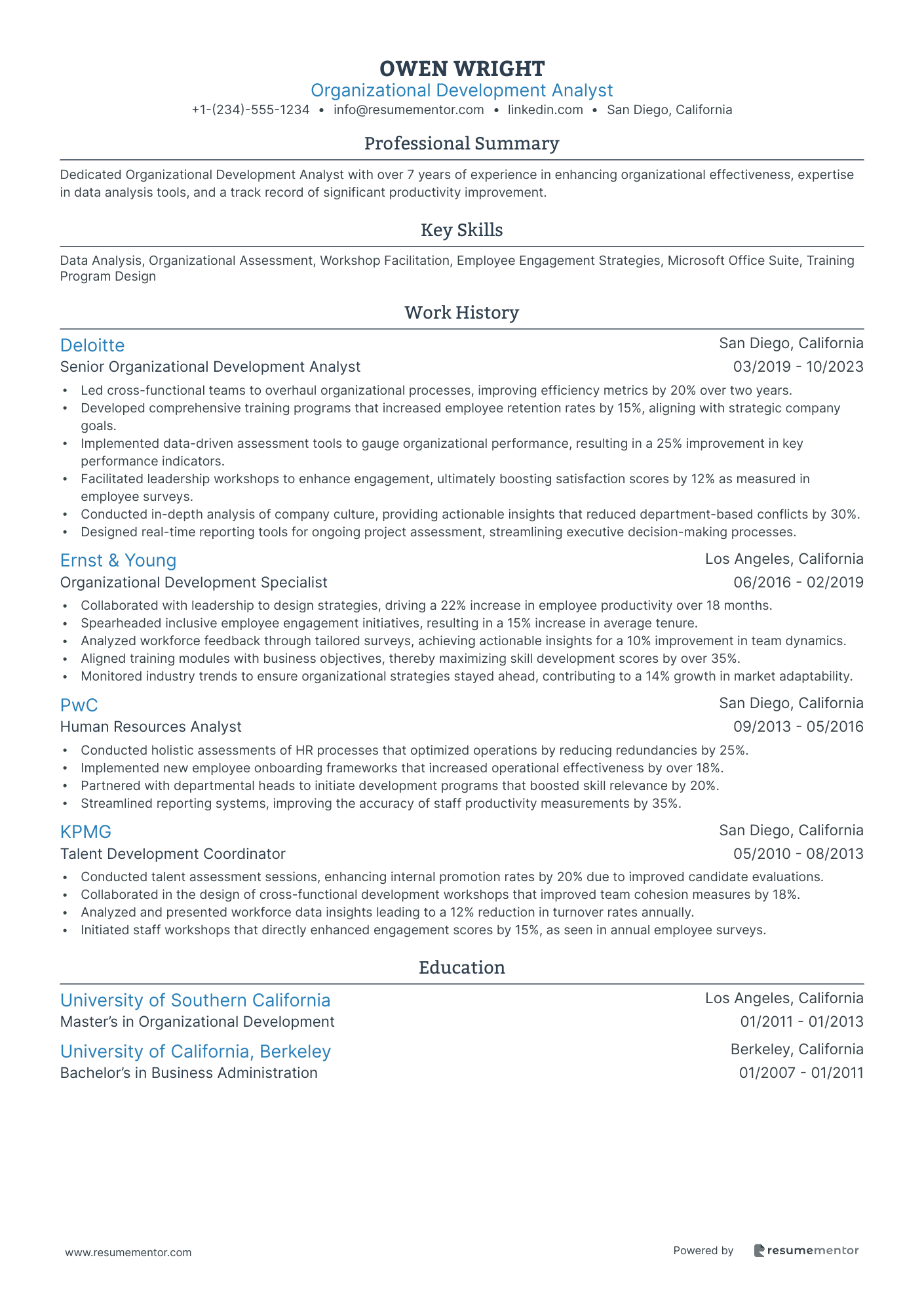 Organizational Development Analyst