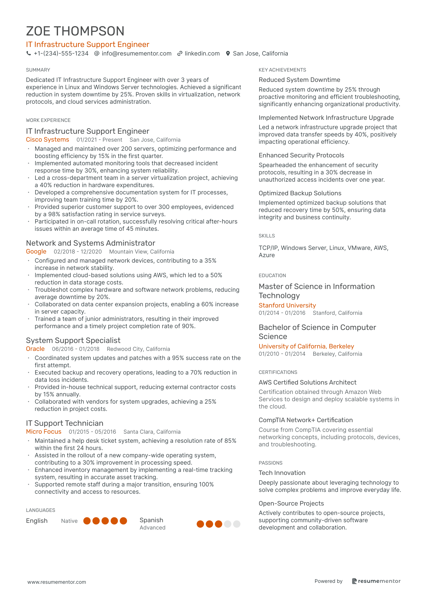 IT Infrastructure Support Engineer