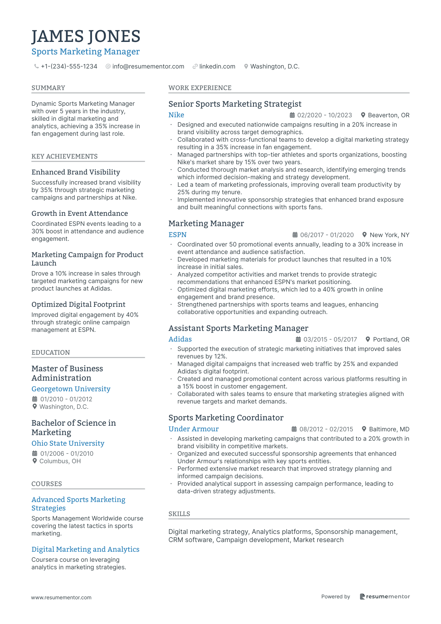 Sports Marketing Manager