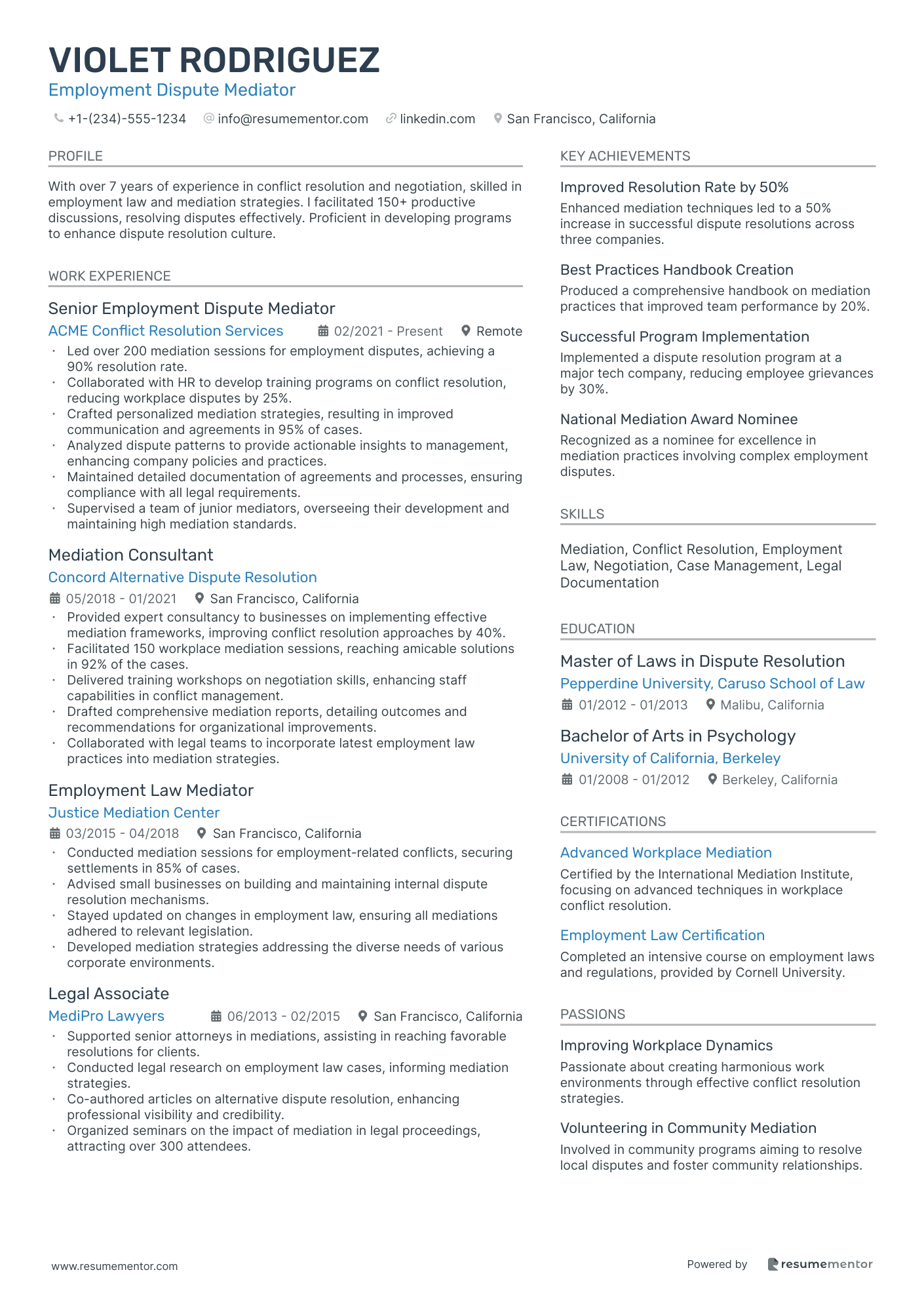 Employment Dispute Mediator