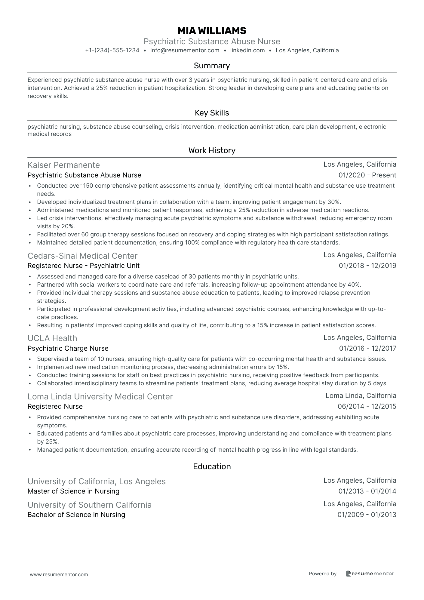 Psychiatric Substance Abuse Nurse