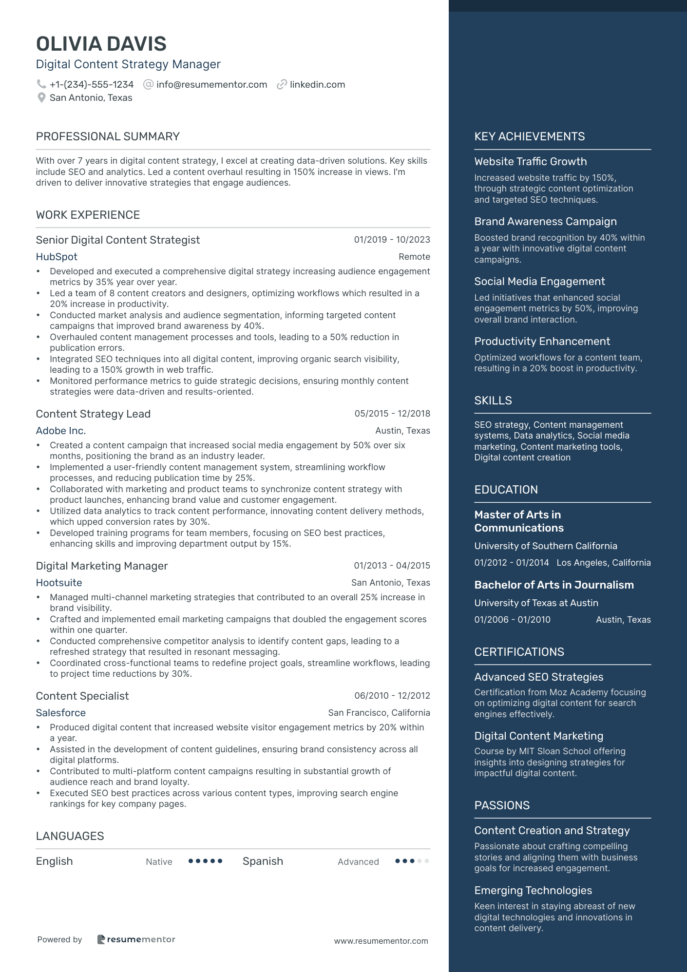 Digital Content Strategy Manager