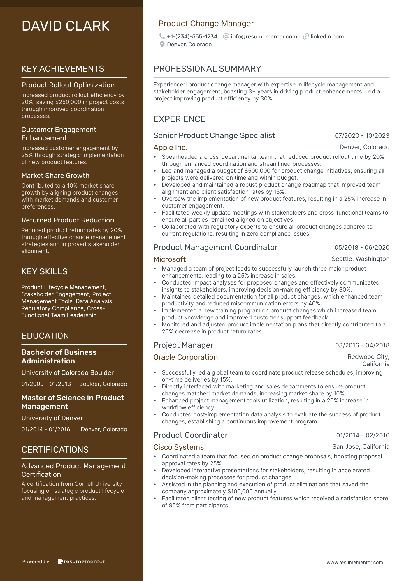Product Change Manager