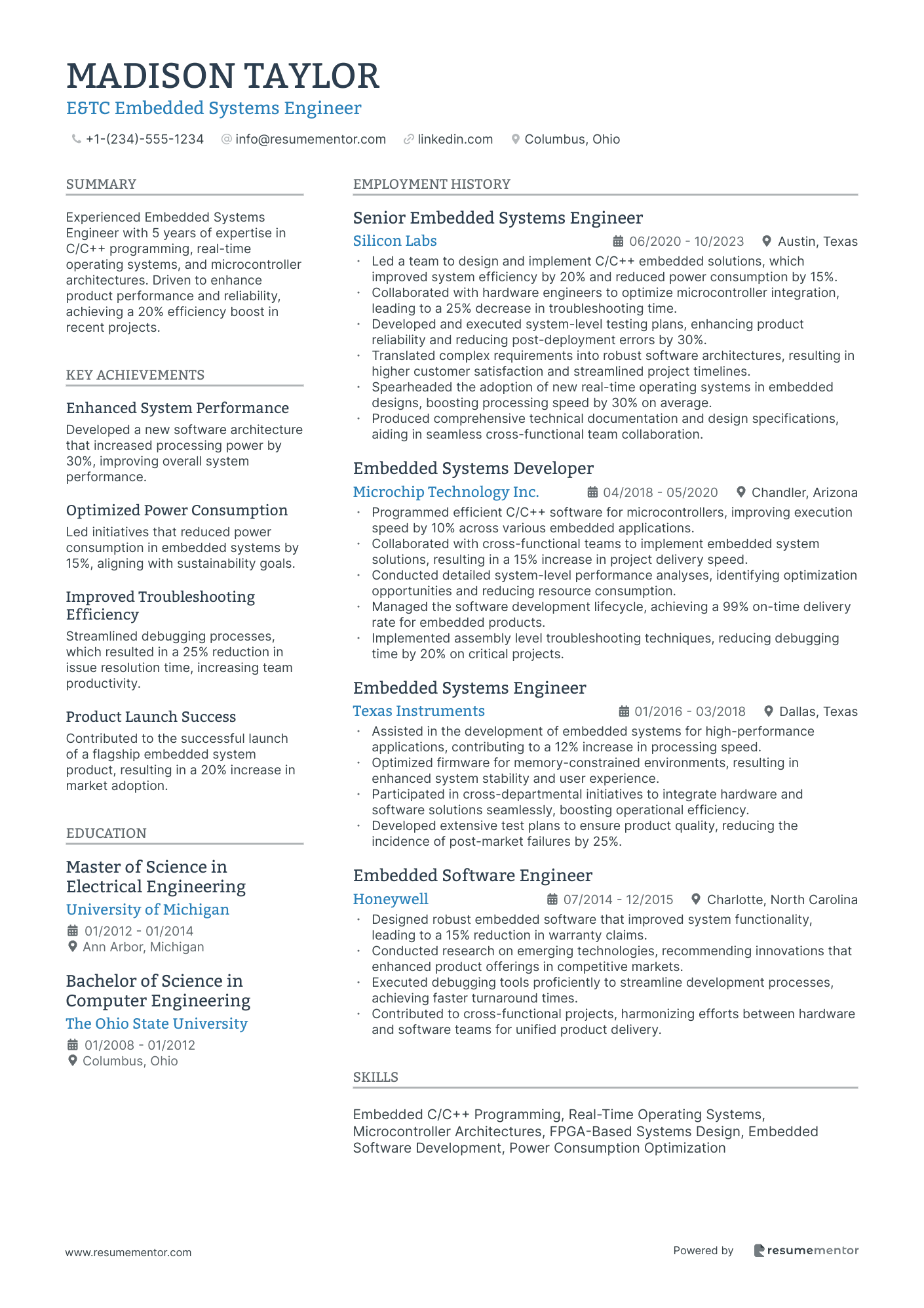 E&TC Embedded Systems Engineer