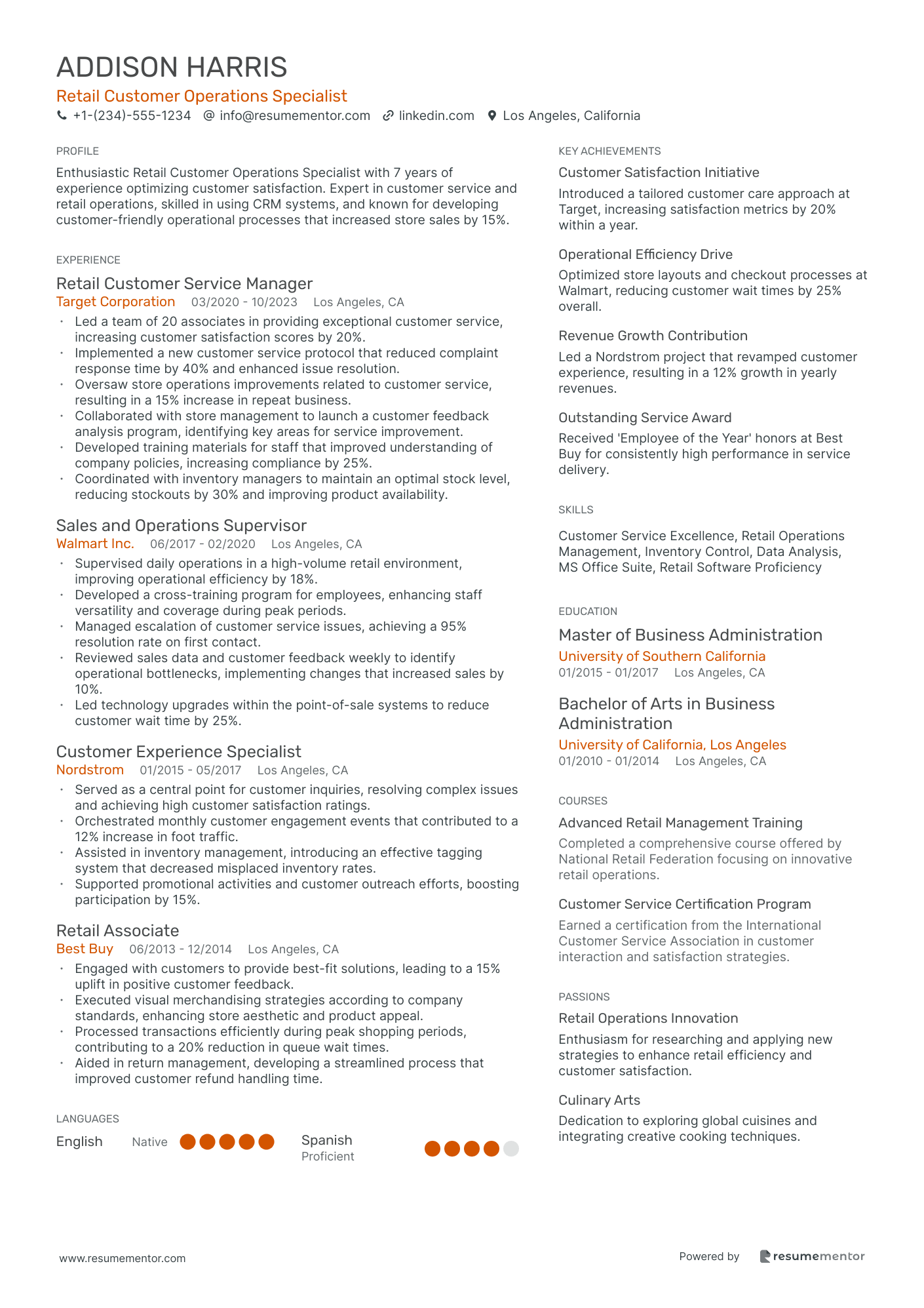 Retail Customer Operations Specialist