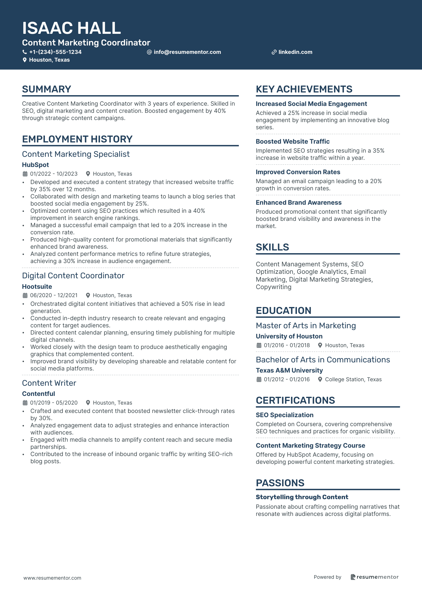 Content Marketing Coordinator