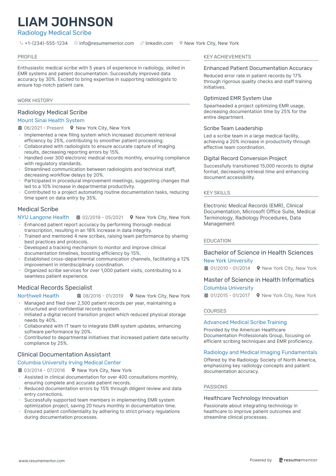 Radiology Medical Scribe