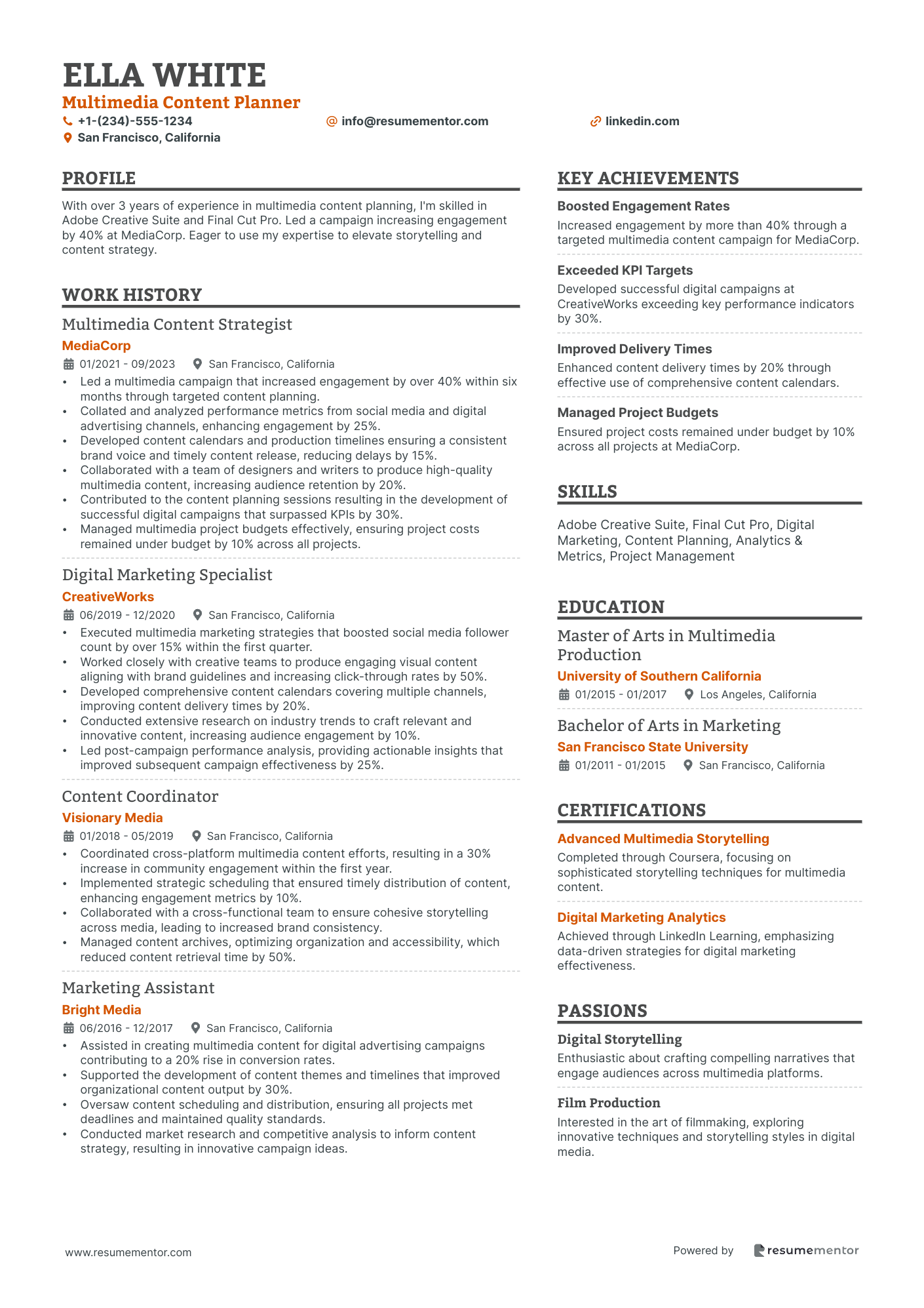 Multimedia Content Planner