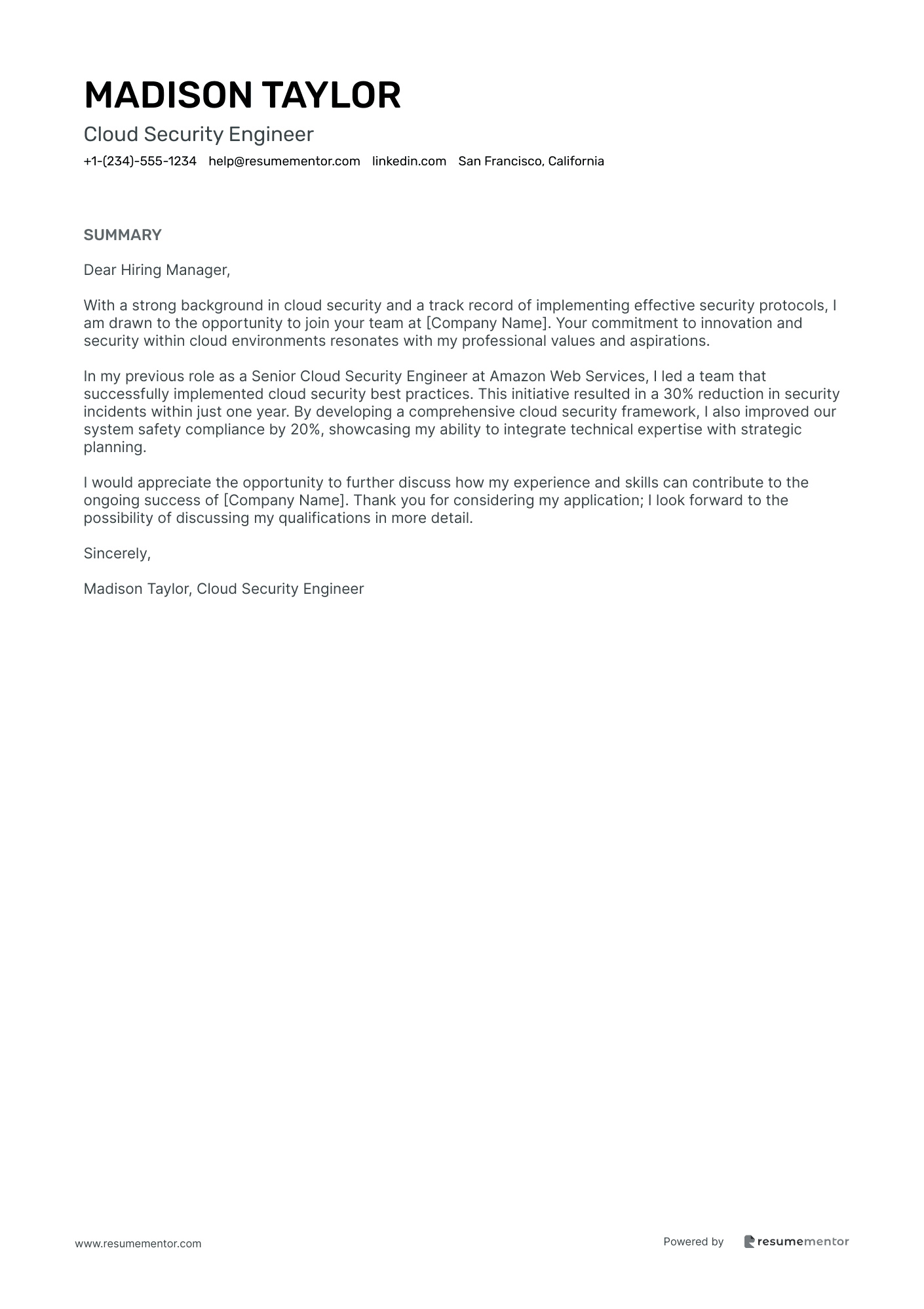 Cloud Security Engineer
