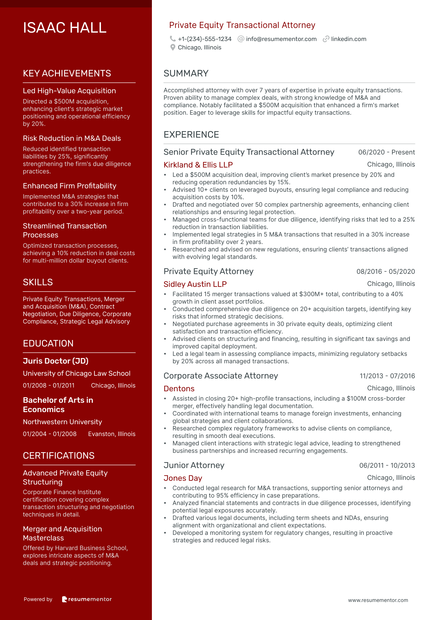 Private Equity Transactional Attorney