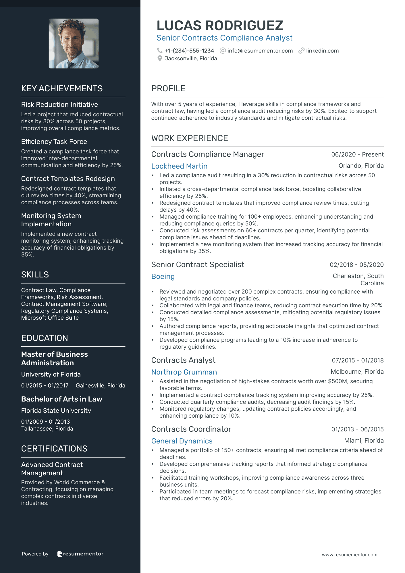 Senior Contracts Compliance Analyst