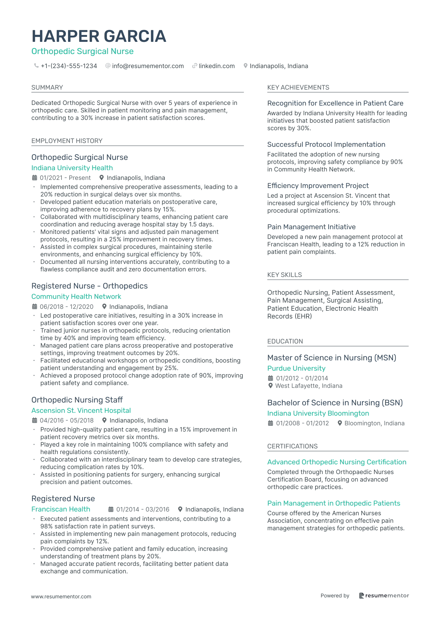 Orthopedic Surgical Nurse