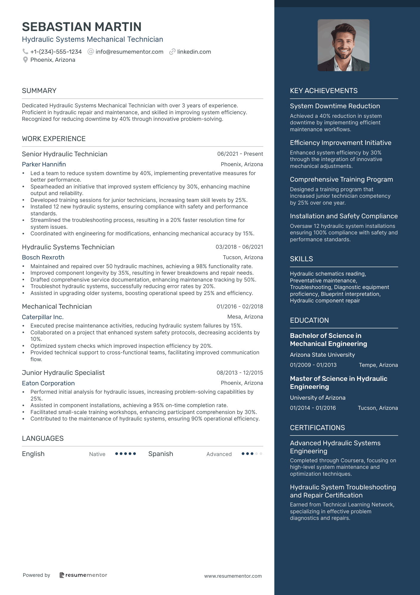 Hydraulic Systems Mechanical Technician