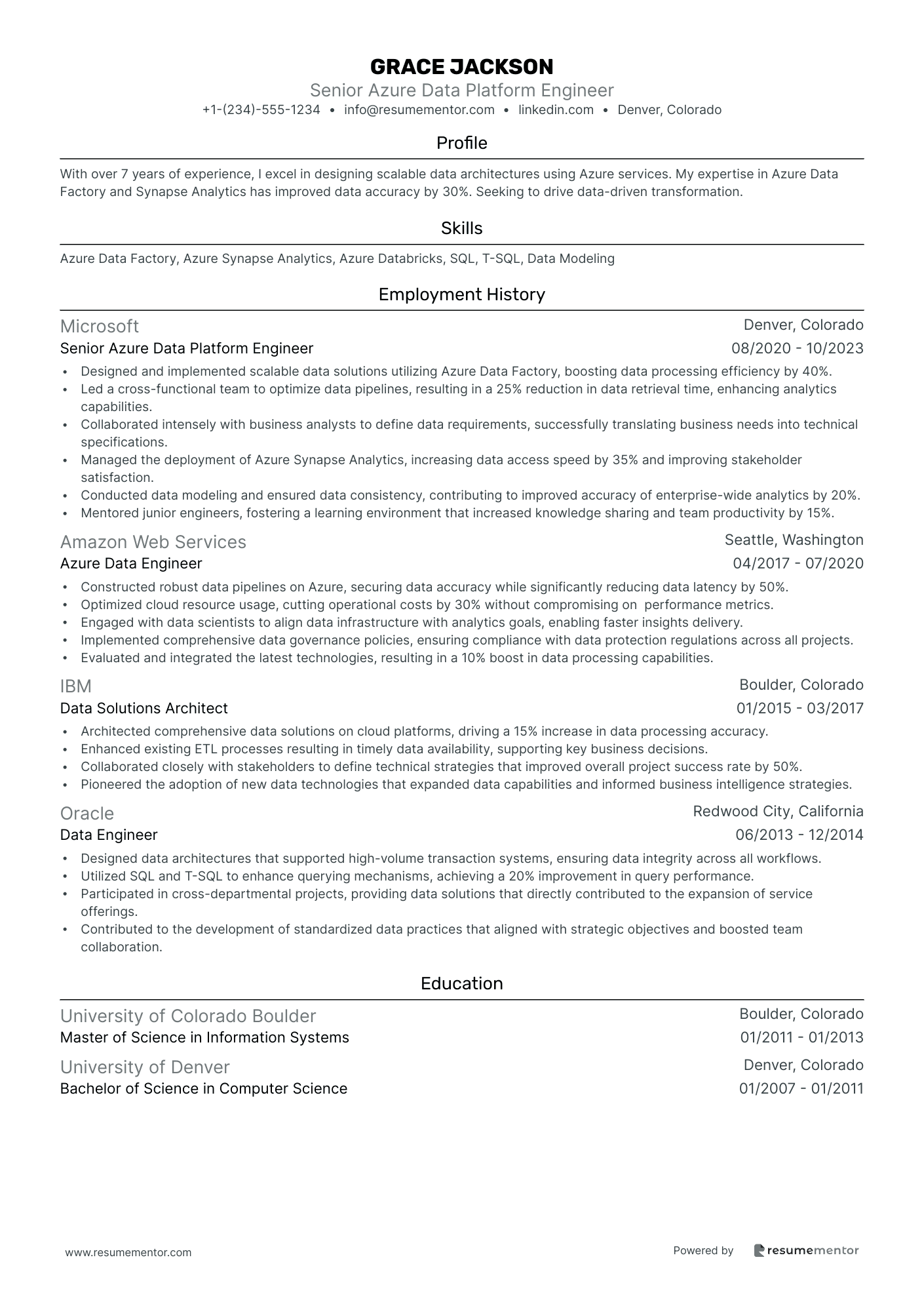 Senior Azure Data Platform Engineer