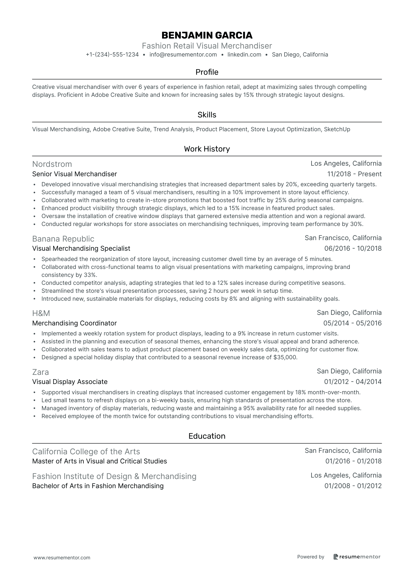 Fashion Retail Visual Merchandiser