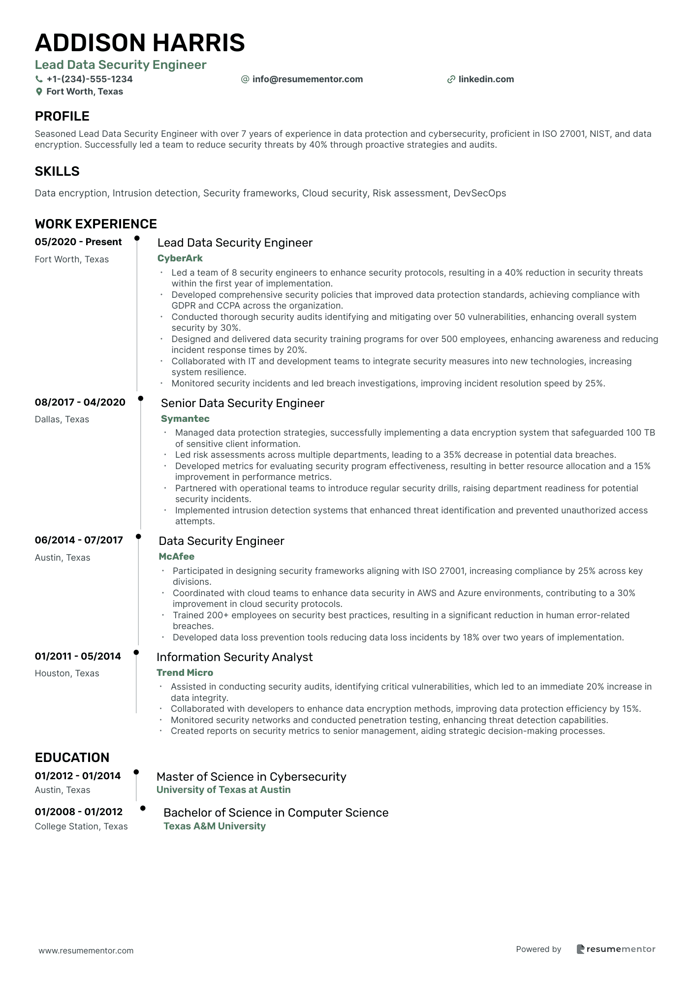 Lead Data Security Engineer