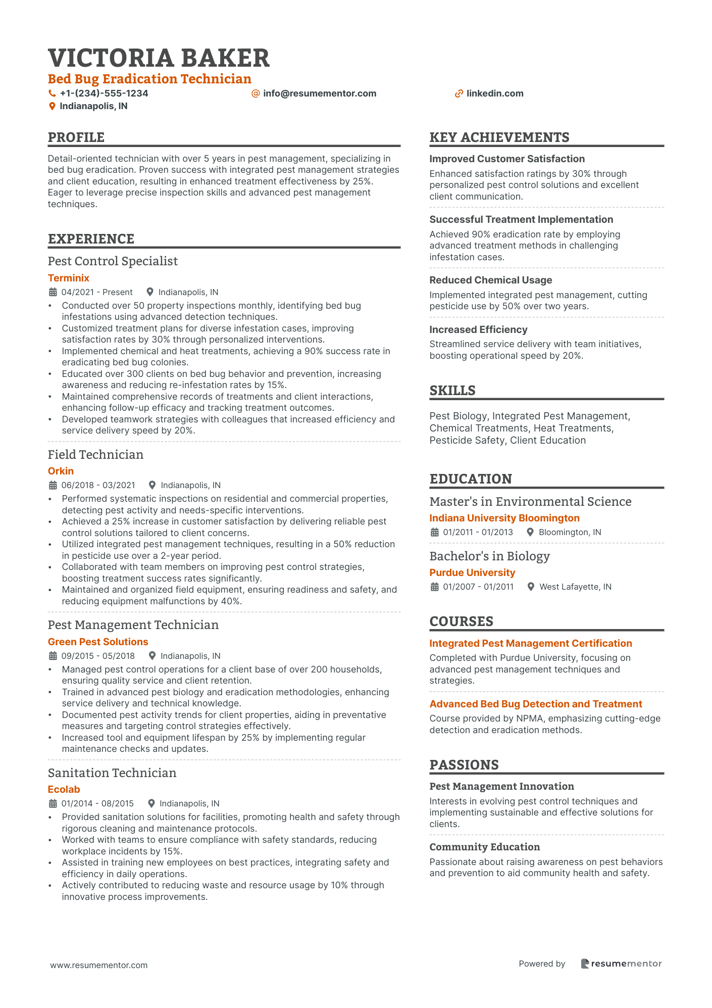 Bed Bug Eradication Technician