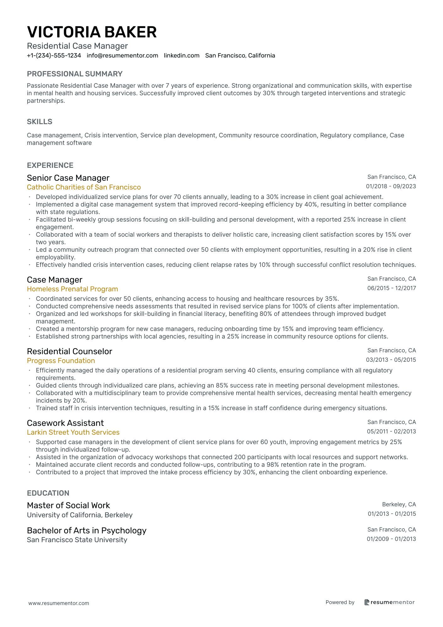 Residential Case Manager
