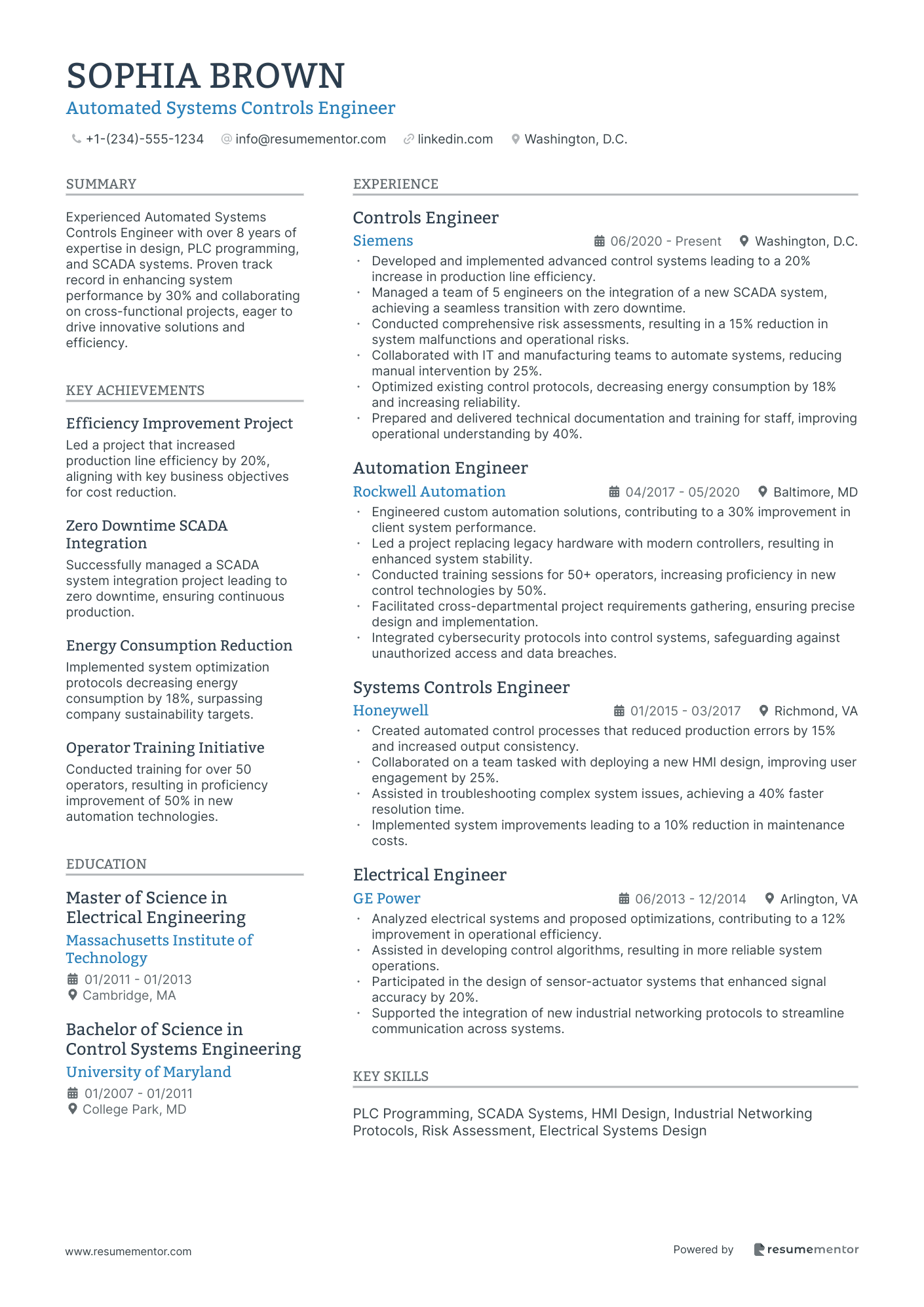 Automated Systems Controls Engineer