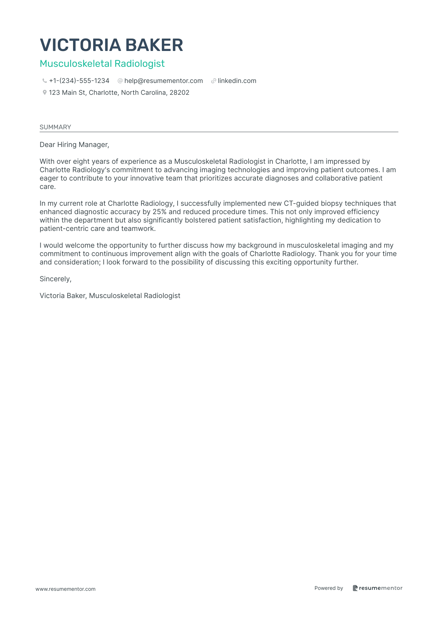 Musculoskeletal Radiologist