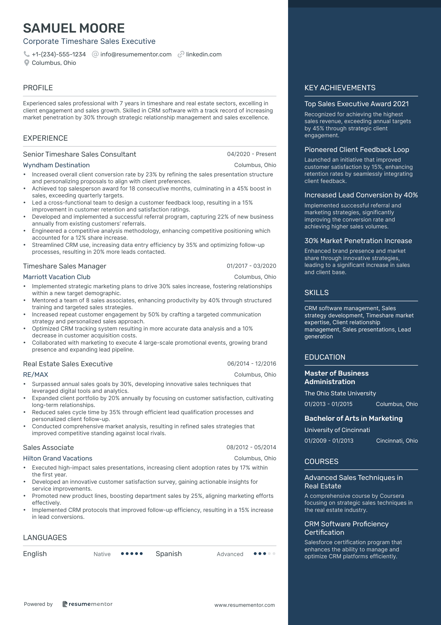 Corporate Timeshare Sales Executive