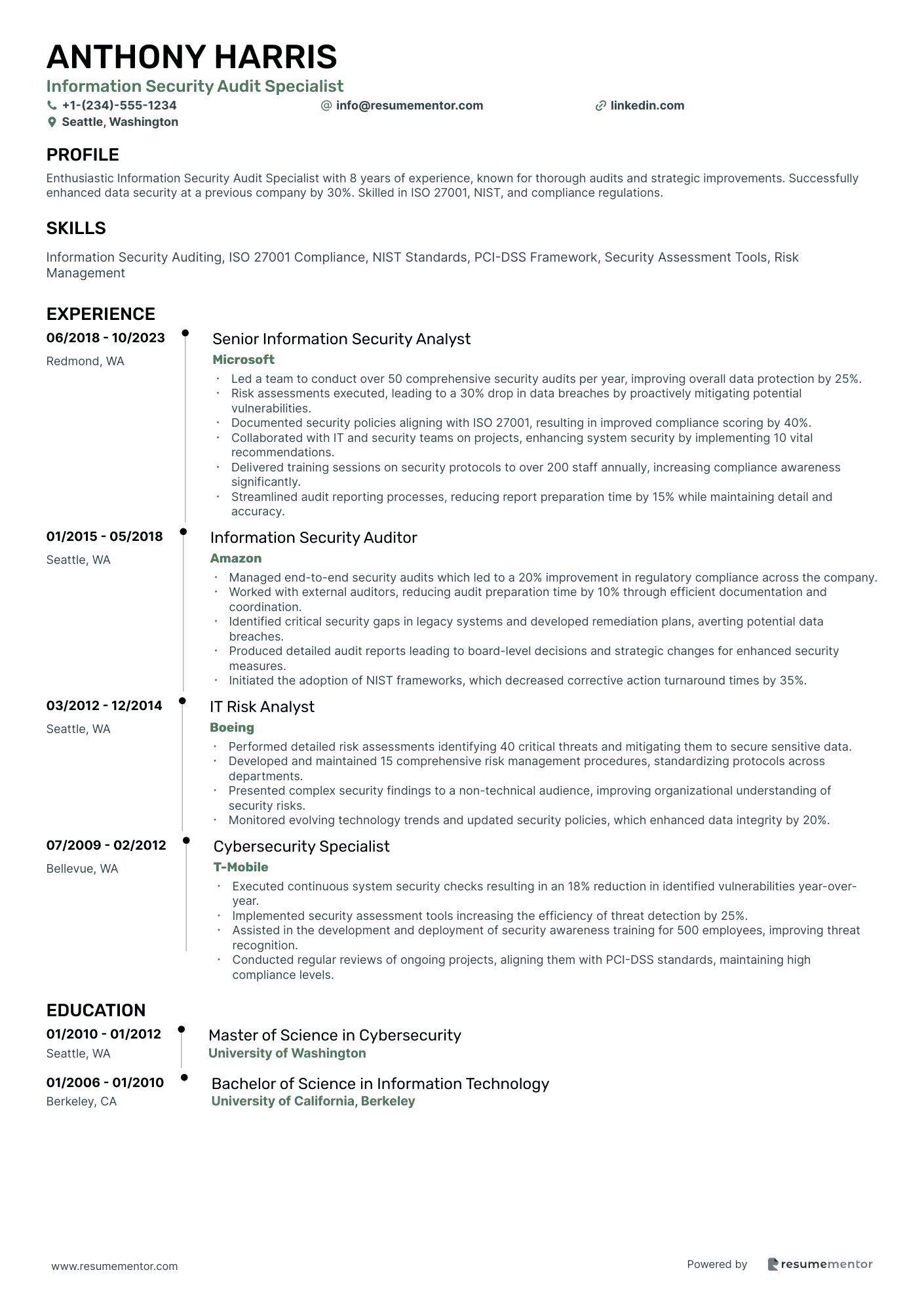 Information Security Audit Specialist