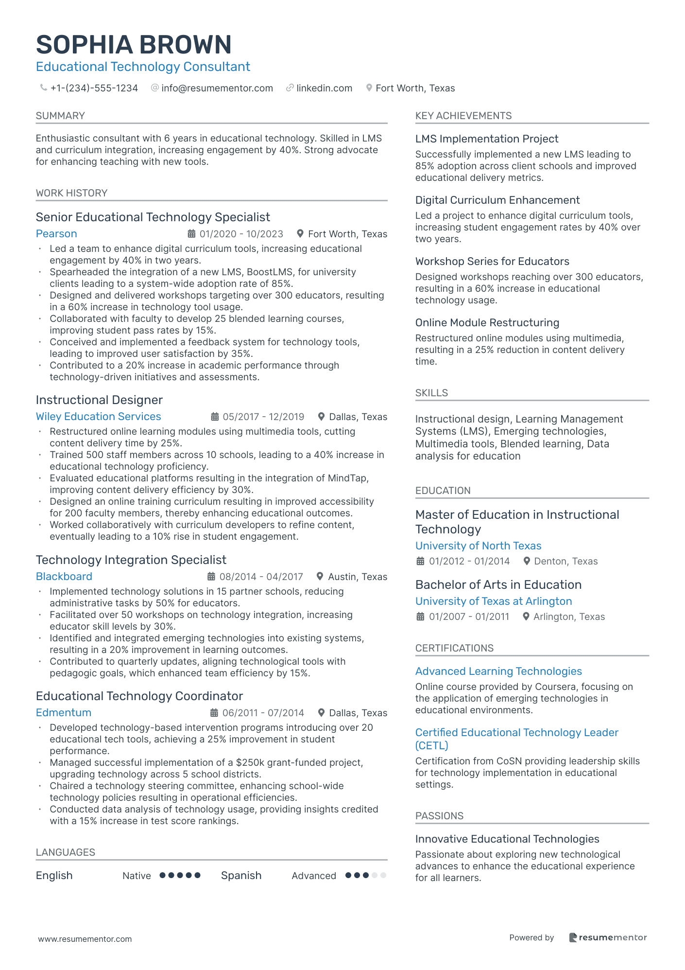 Educational Technology Consultant