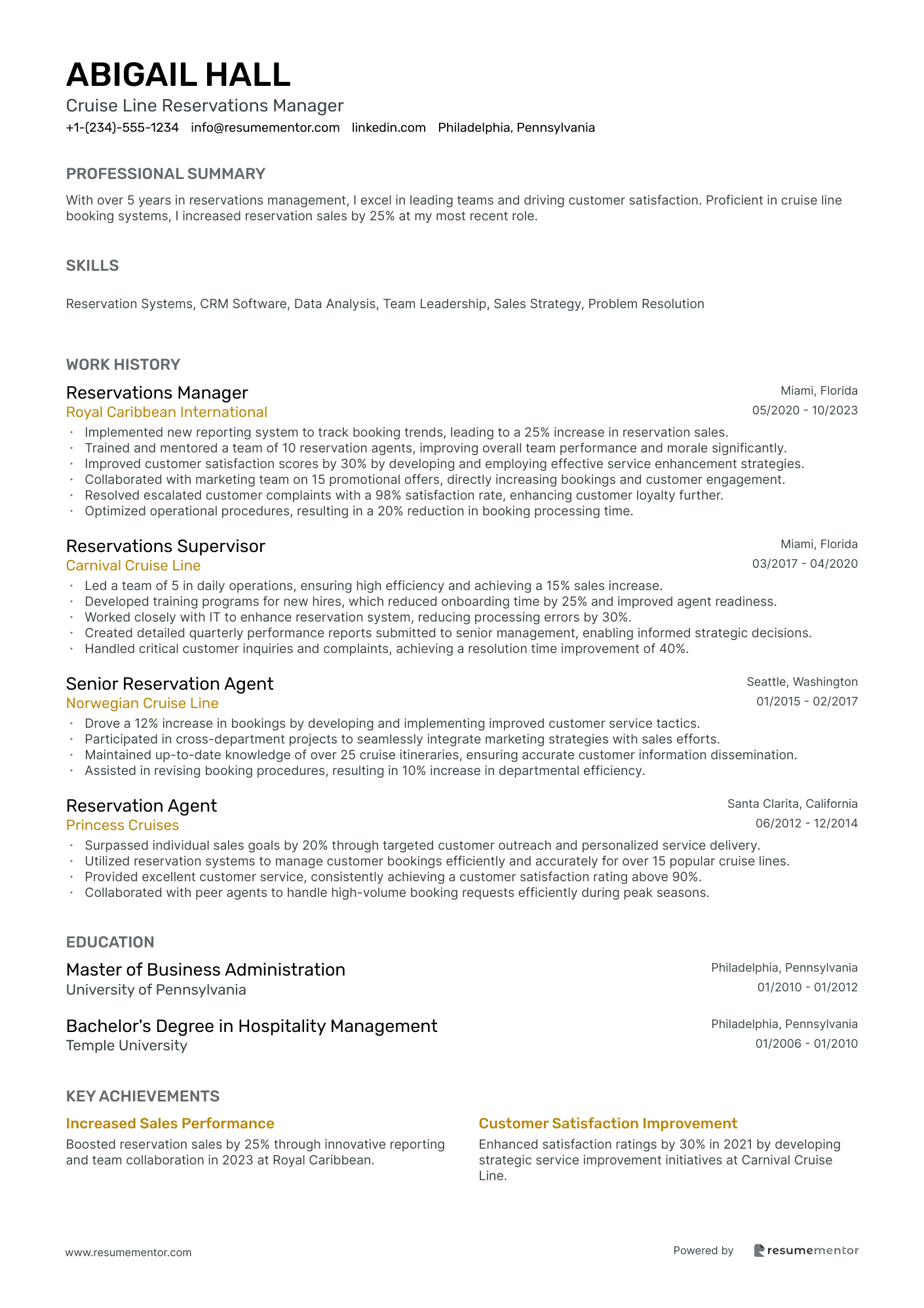 Cruise Line Reservations Manager