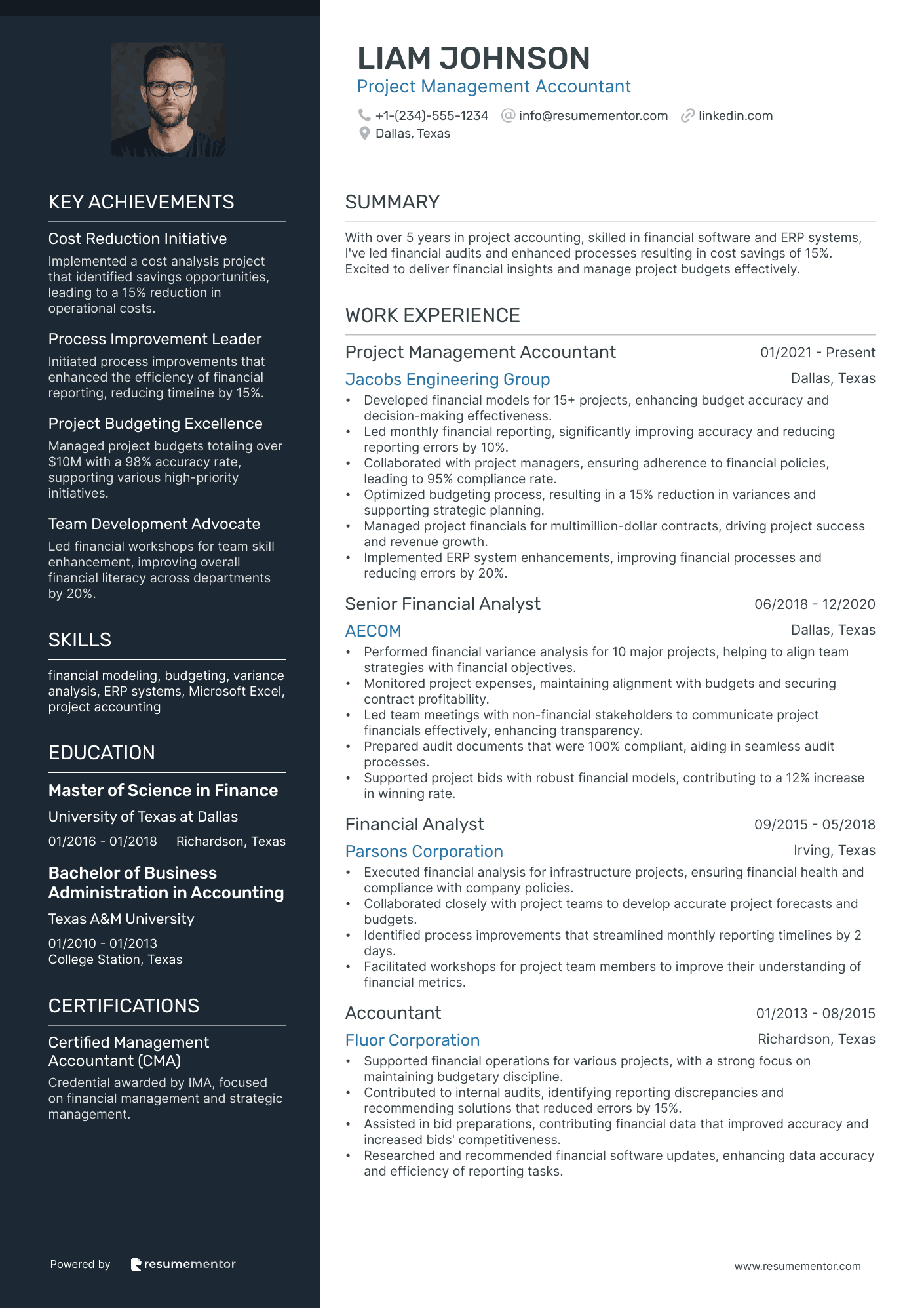 Project Management Accountant