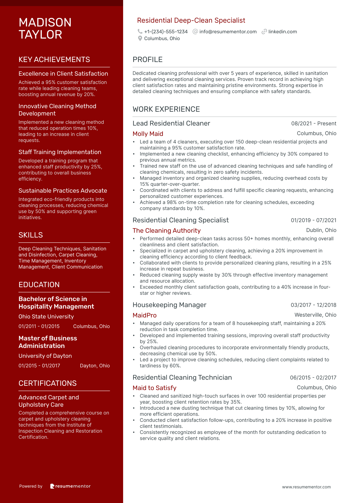 Residential Deep Clean Specialist