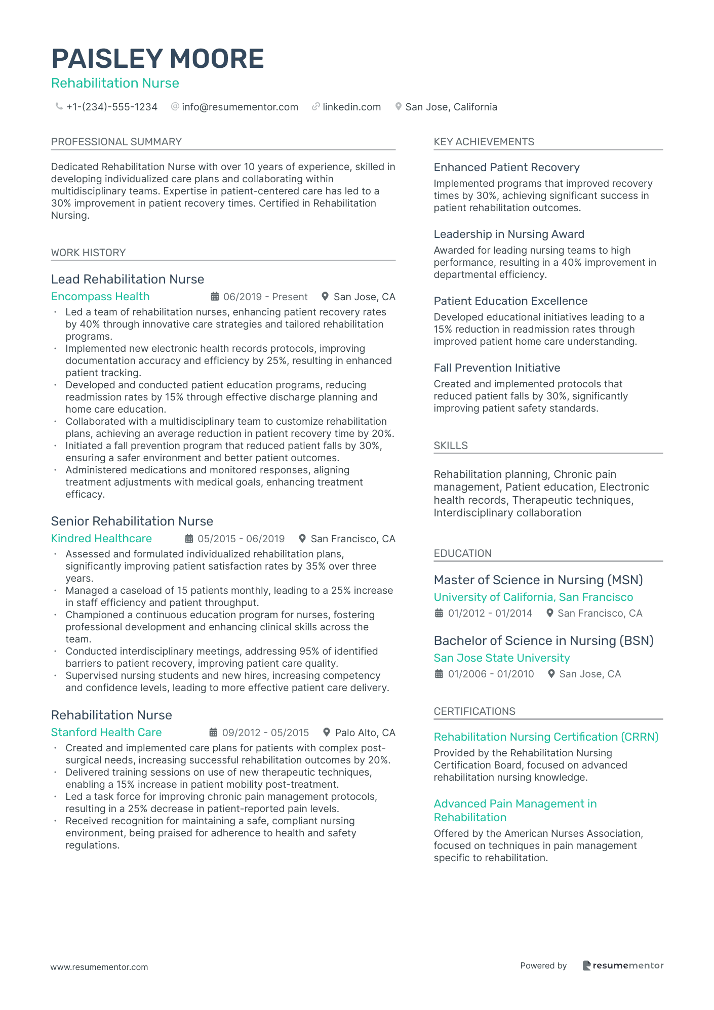 Rehabilitation Nurse