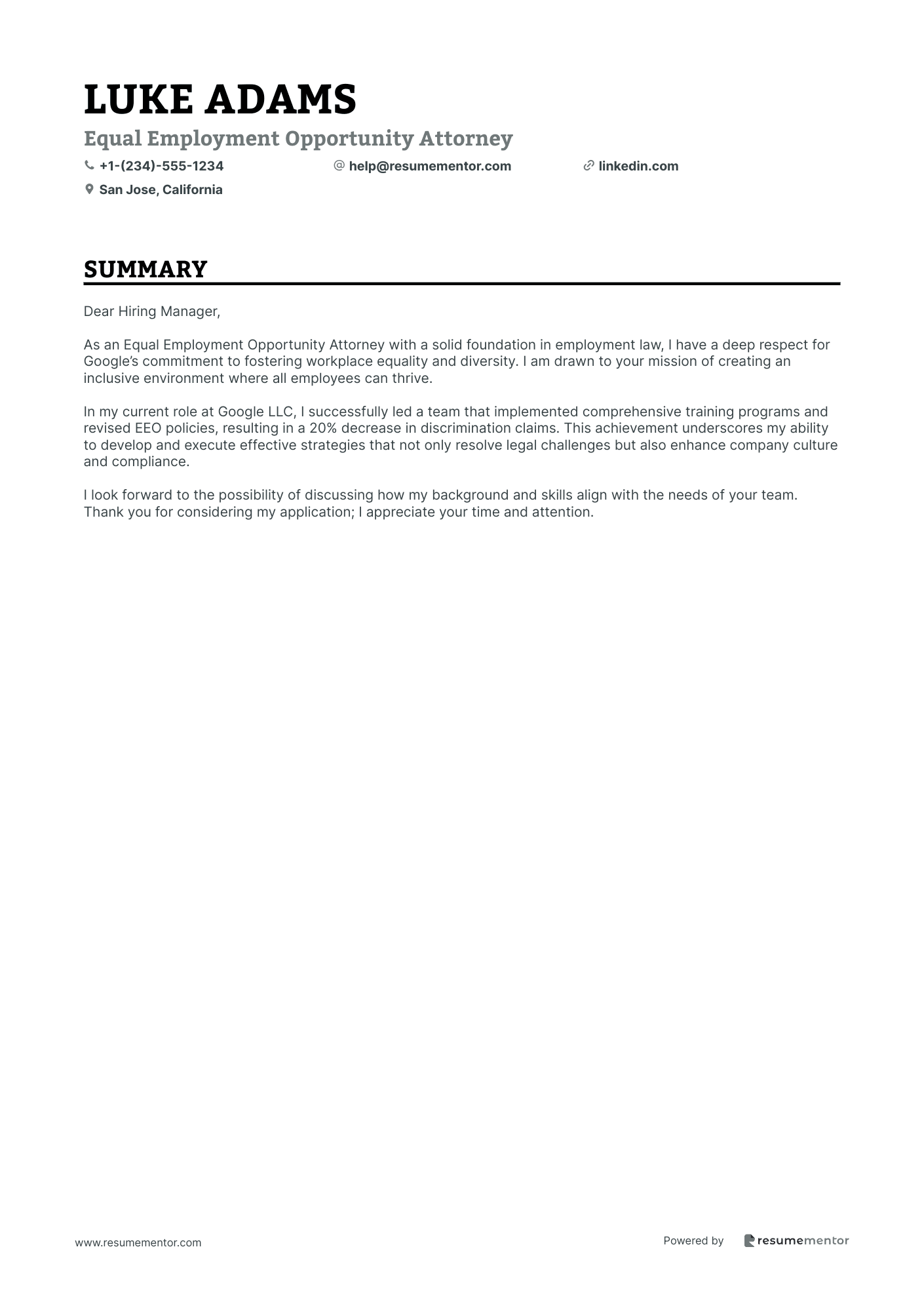 Equal Employment Opportunity Attorney