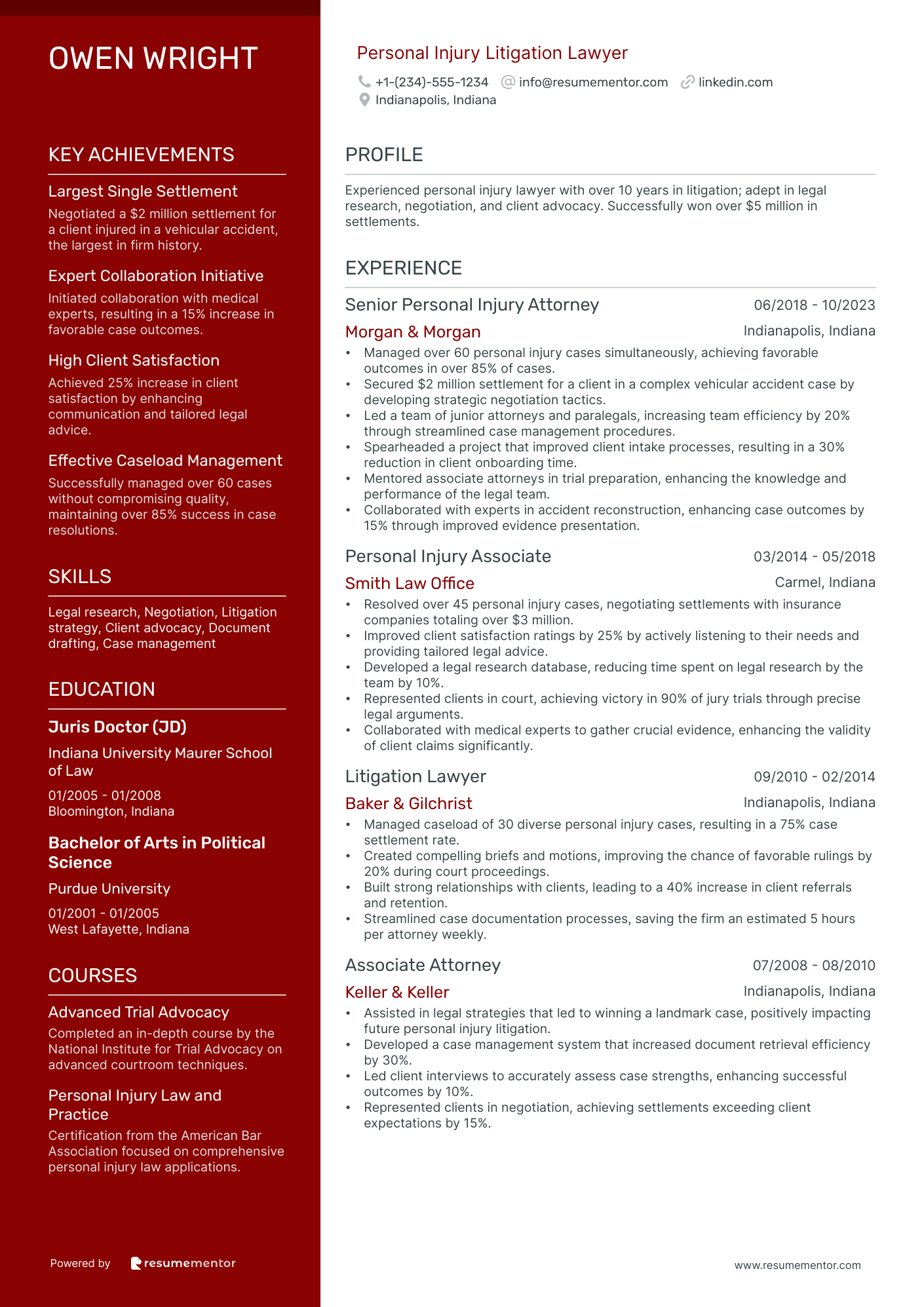 Personal Injury Litigation Lawyer
