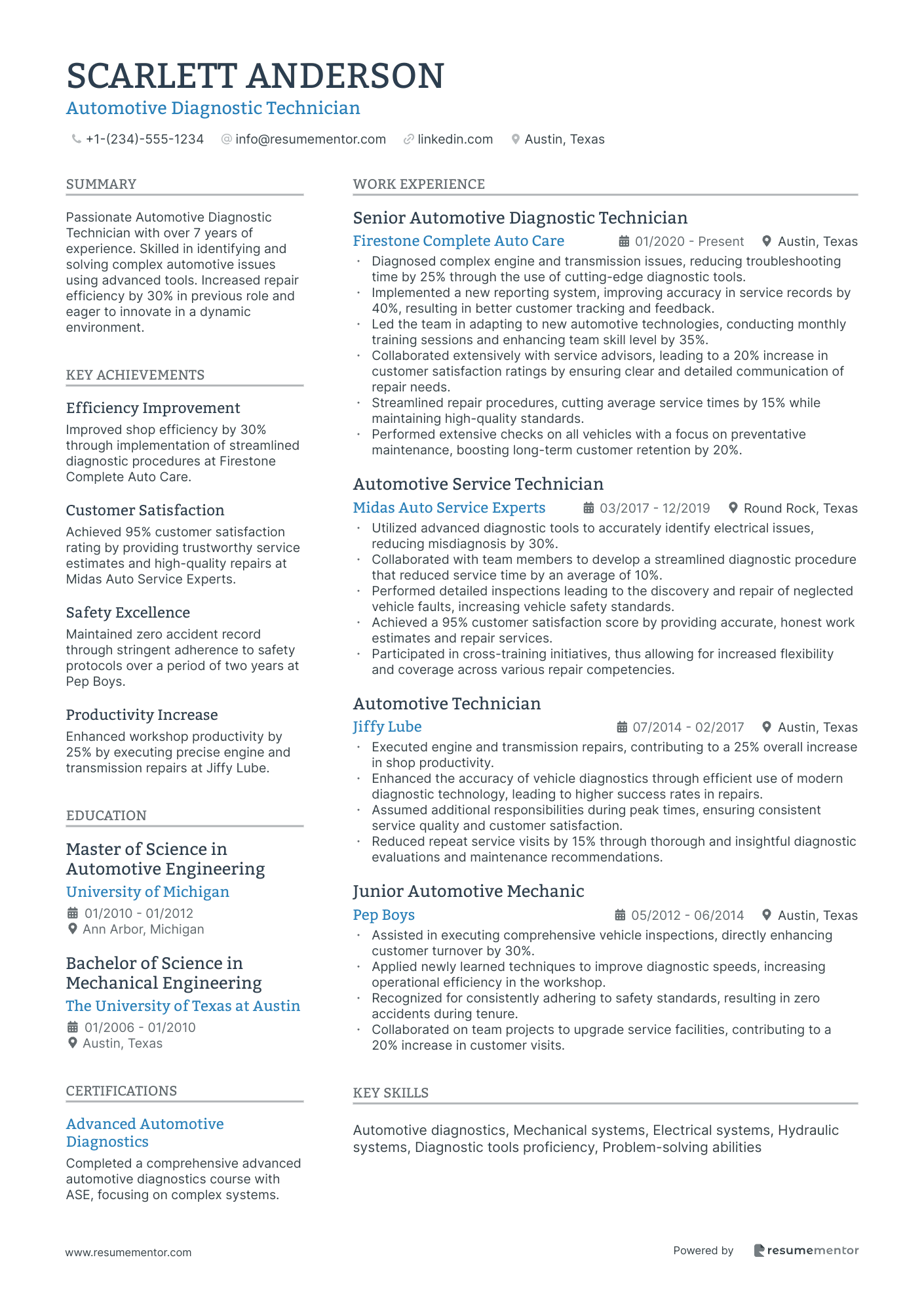 Automotive Diagnostic Technician