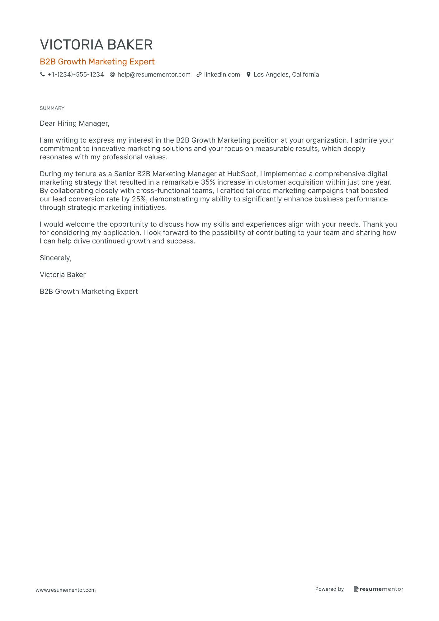 B2B Growth Marketing Expert