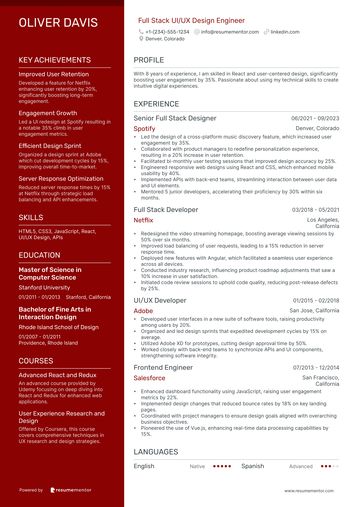 Full Stack UI/UX Design Engineer.
