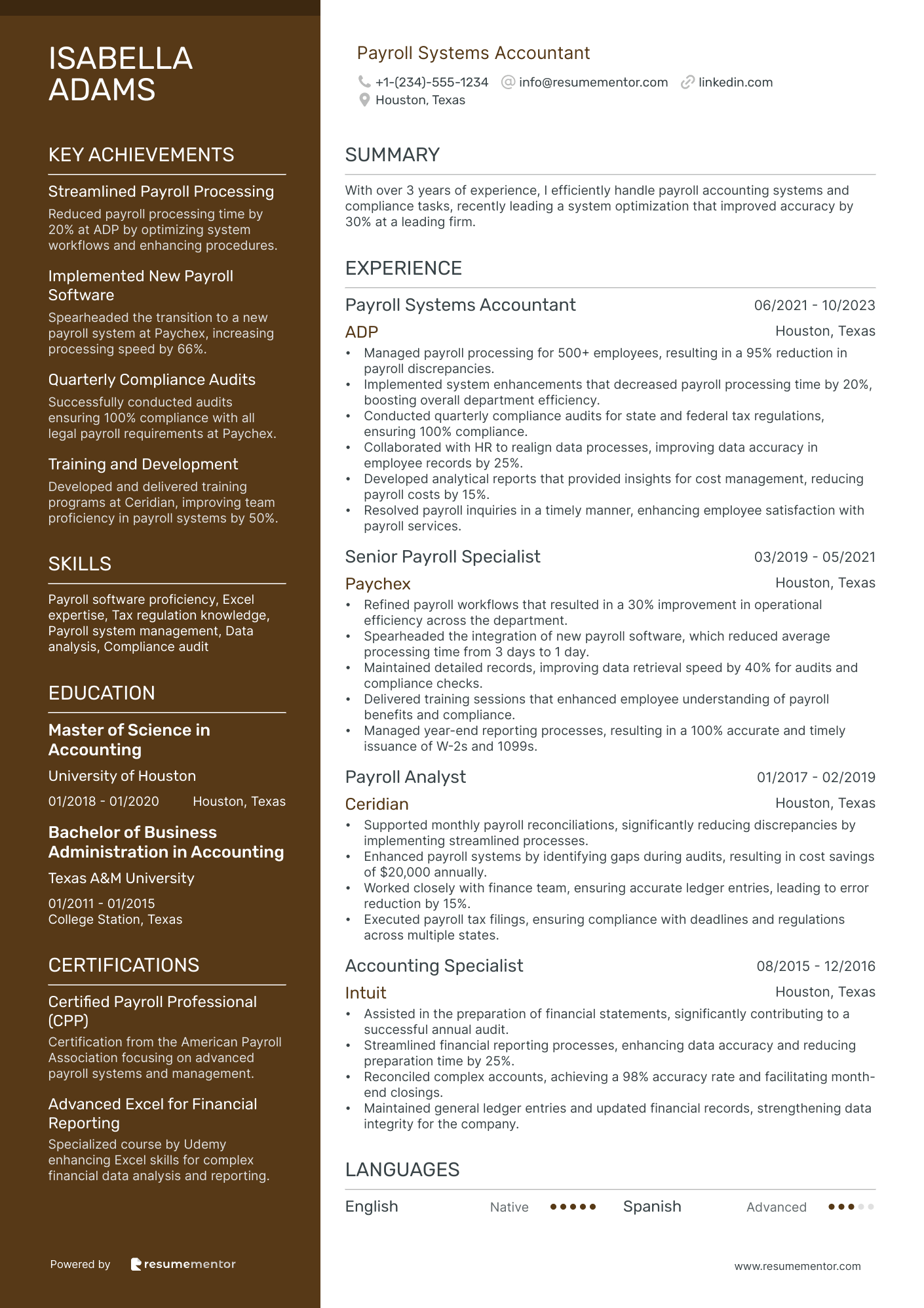 Payroll Systems Accountant