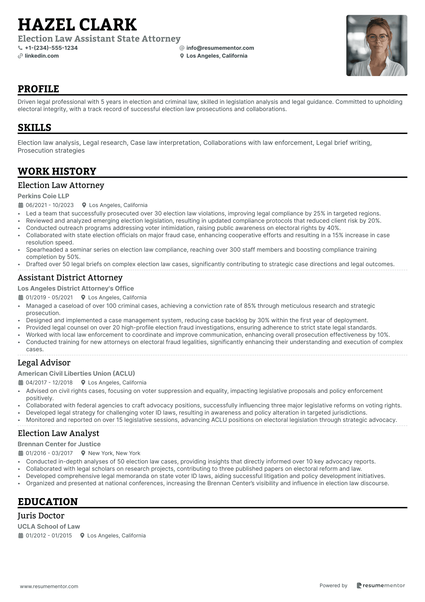Election Law Assistant State Attorney