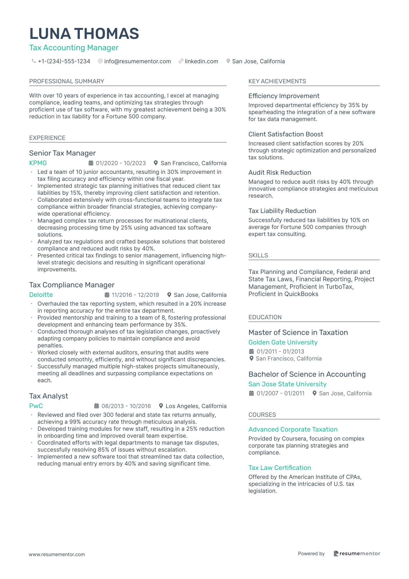 Tax Accounting Manager