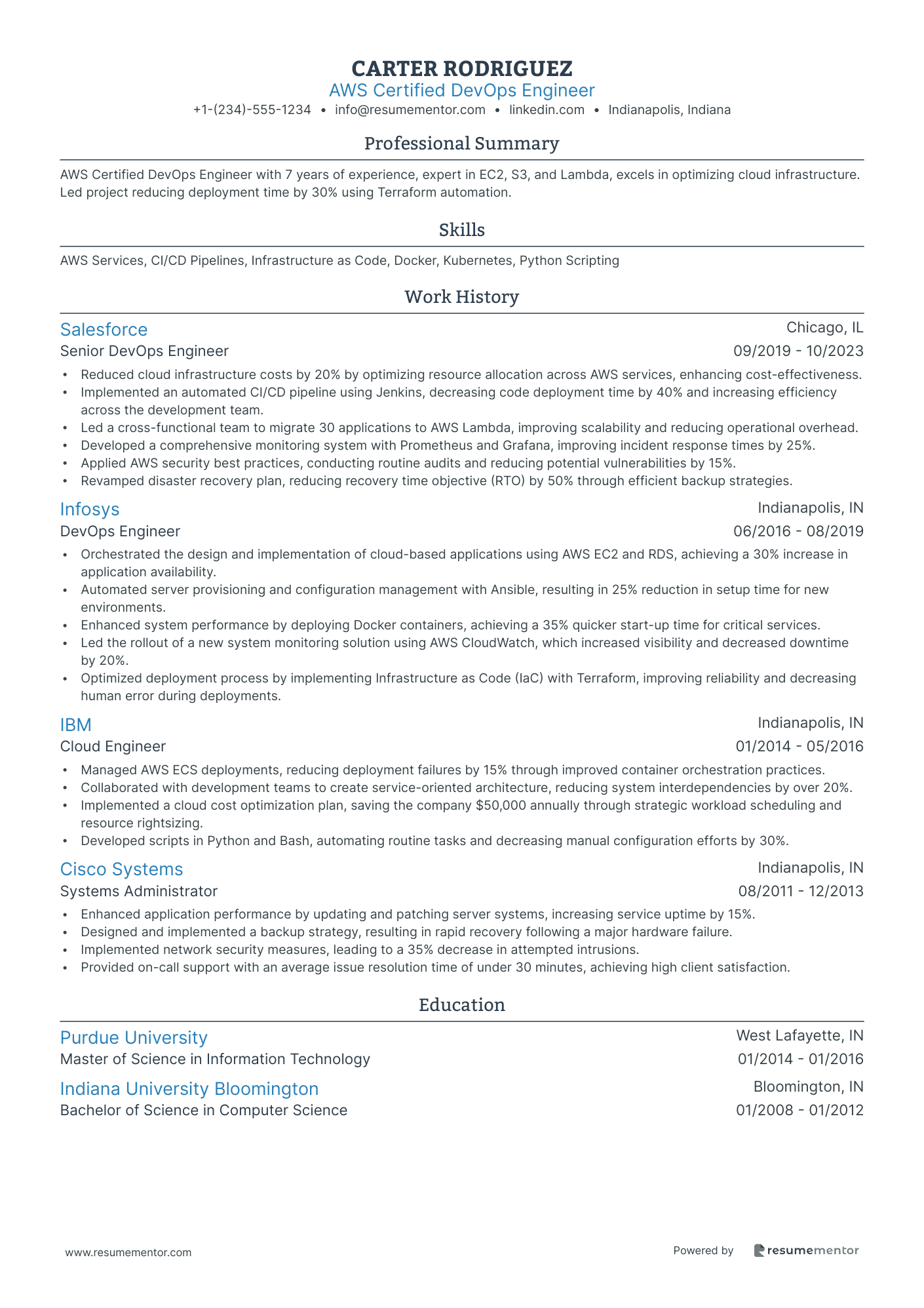 AWS Certified DevOps Engineer